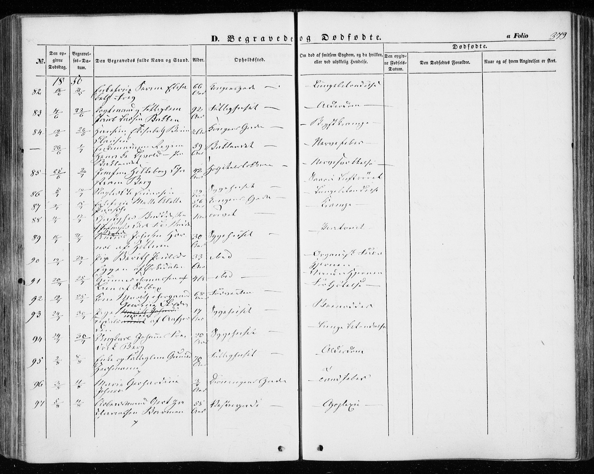 Ministerialprotokoller, klokkerbøker og fødselsregistre - Sør-Trøndelag, AV/SAT-A-1456/601/L0051: Parish register (official) no. 601A19, 1848-1857, p. 379