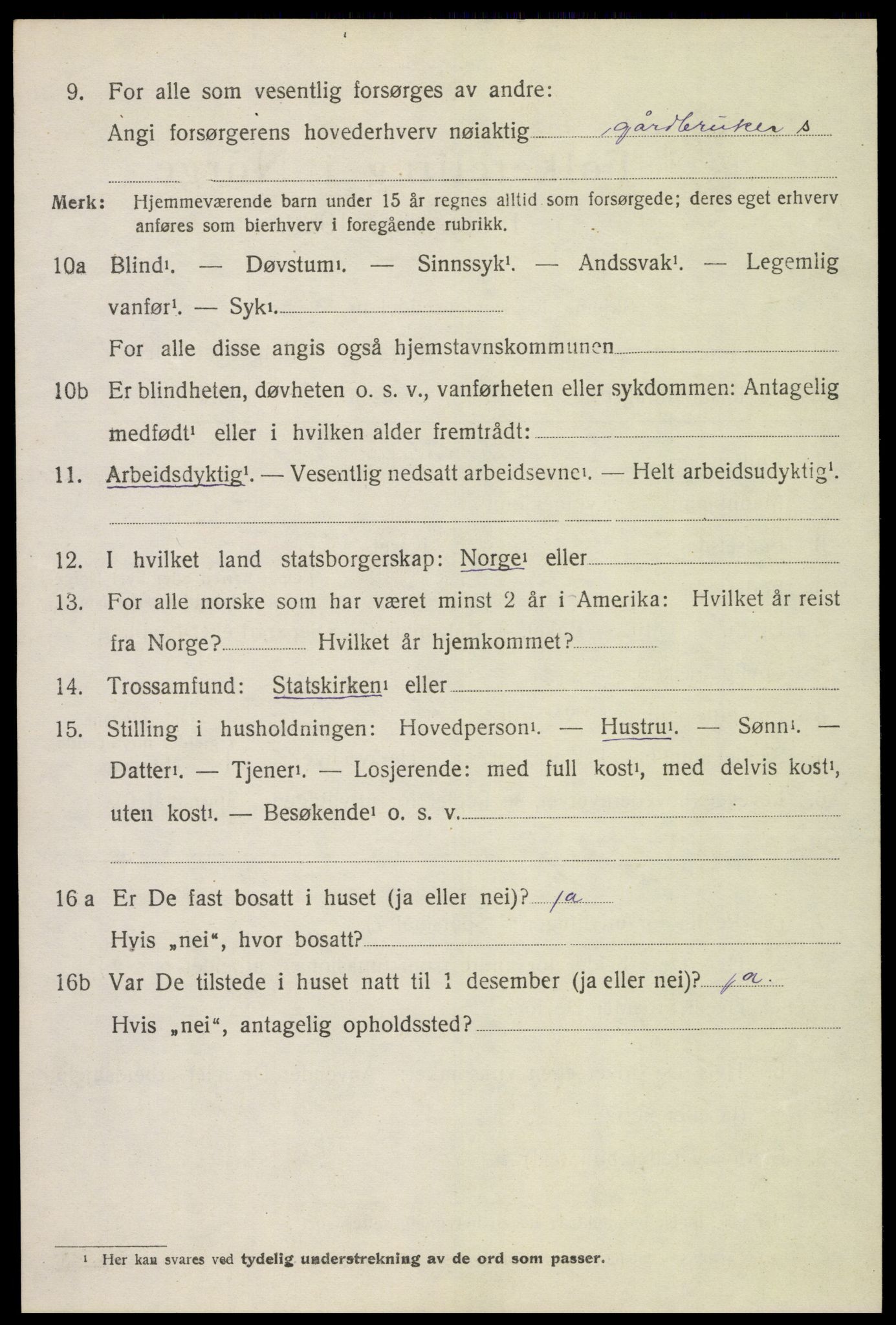 SAH, 1920 census for Brandbu, 1920, p. 3072