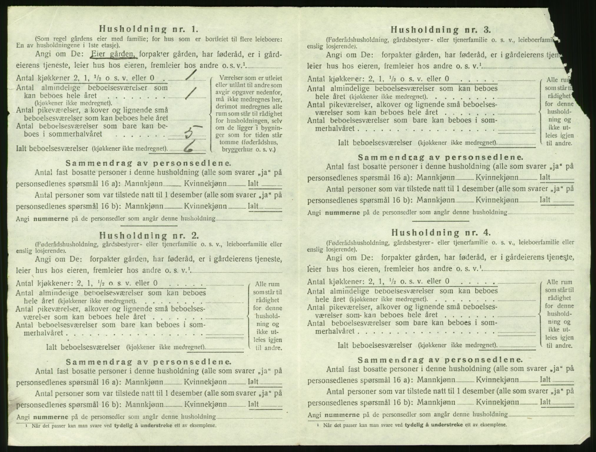 SAT, 1920 census for Skodje, 1920, p. 662