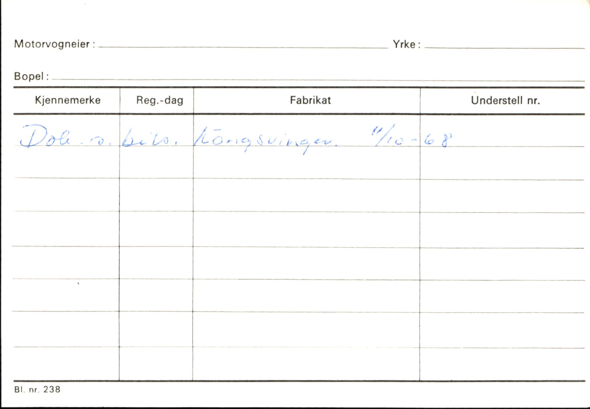 Statens vegvesen, Sogn og Fjordane vegkontor, AV/SAB-A-5301/4/F/L0146: Registerkort Årdal R-Å samt diverse kort, 1945-1975, p. 2