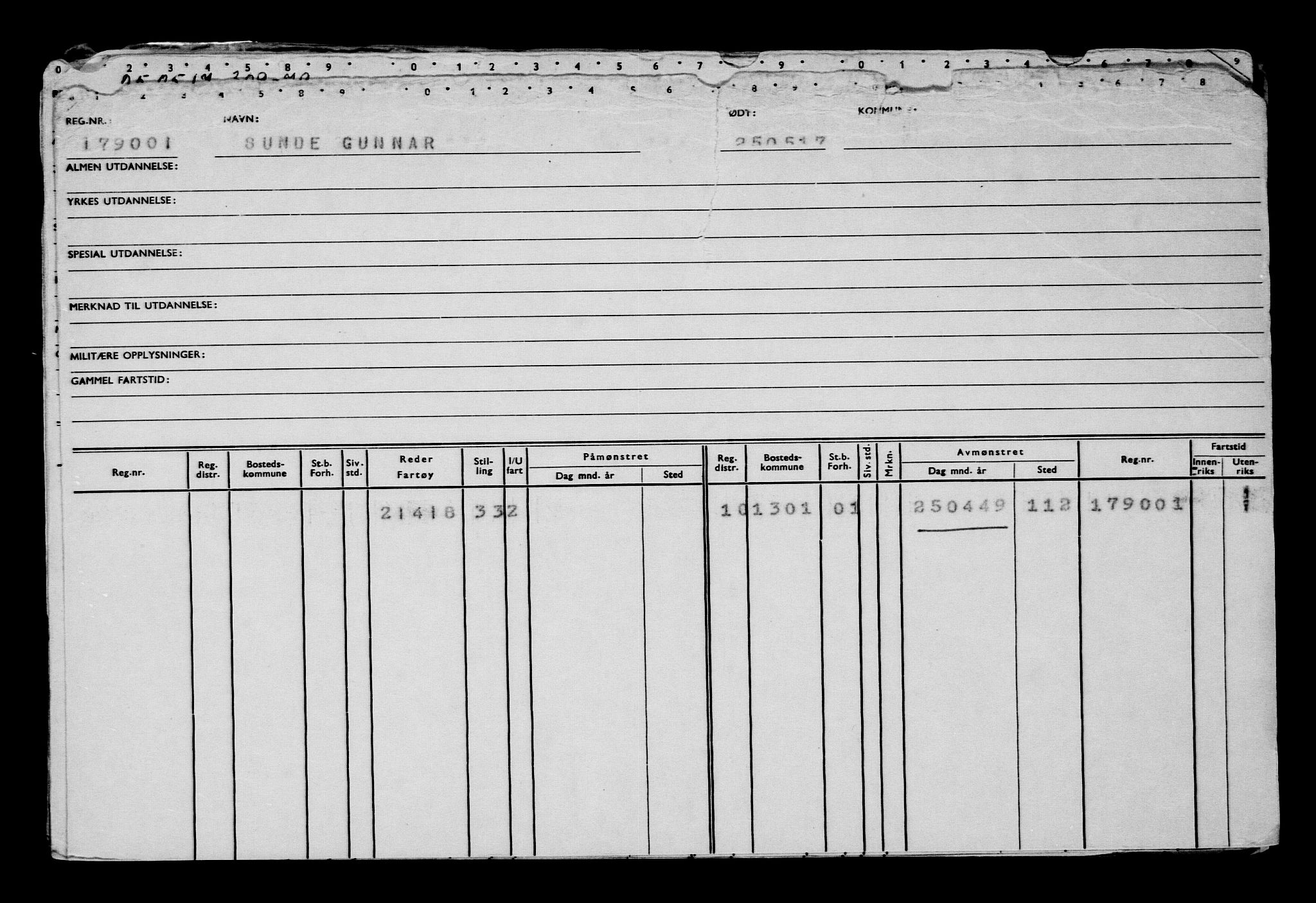 Direktoratet for sjømenn, AV/RA-S-3545/G/Gb/L0148: Hovedkort, 1917, p. 771