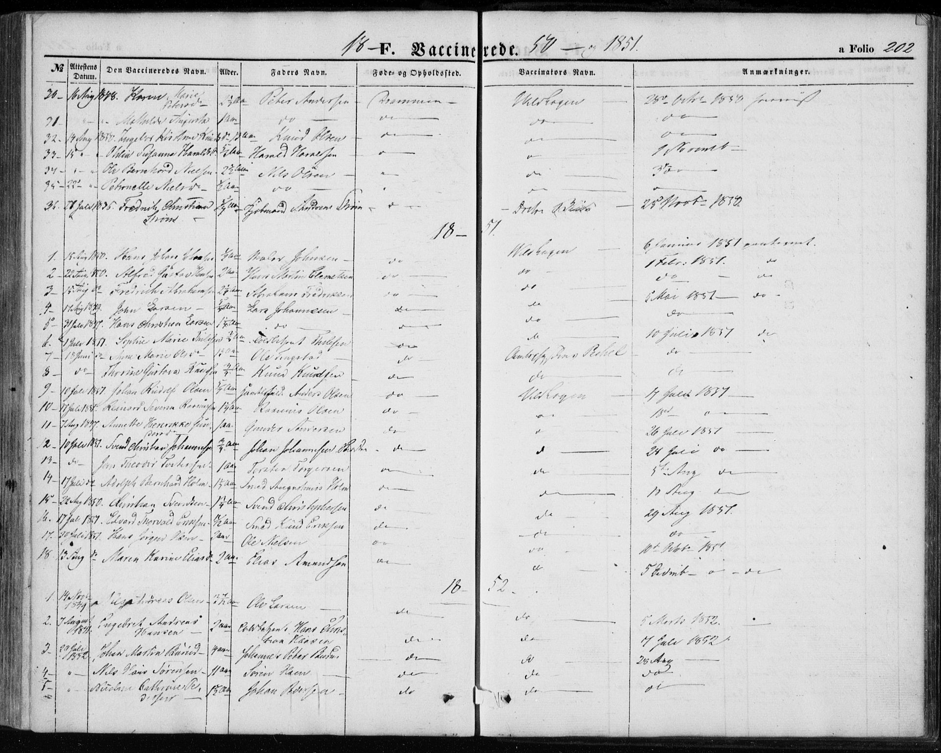 Strømsø kirkebøker, AV/SAKO-A-246/F/Fa/L0017: Parish register (official) no. I 17, 1848-1865, p. 202