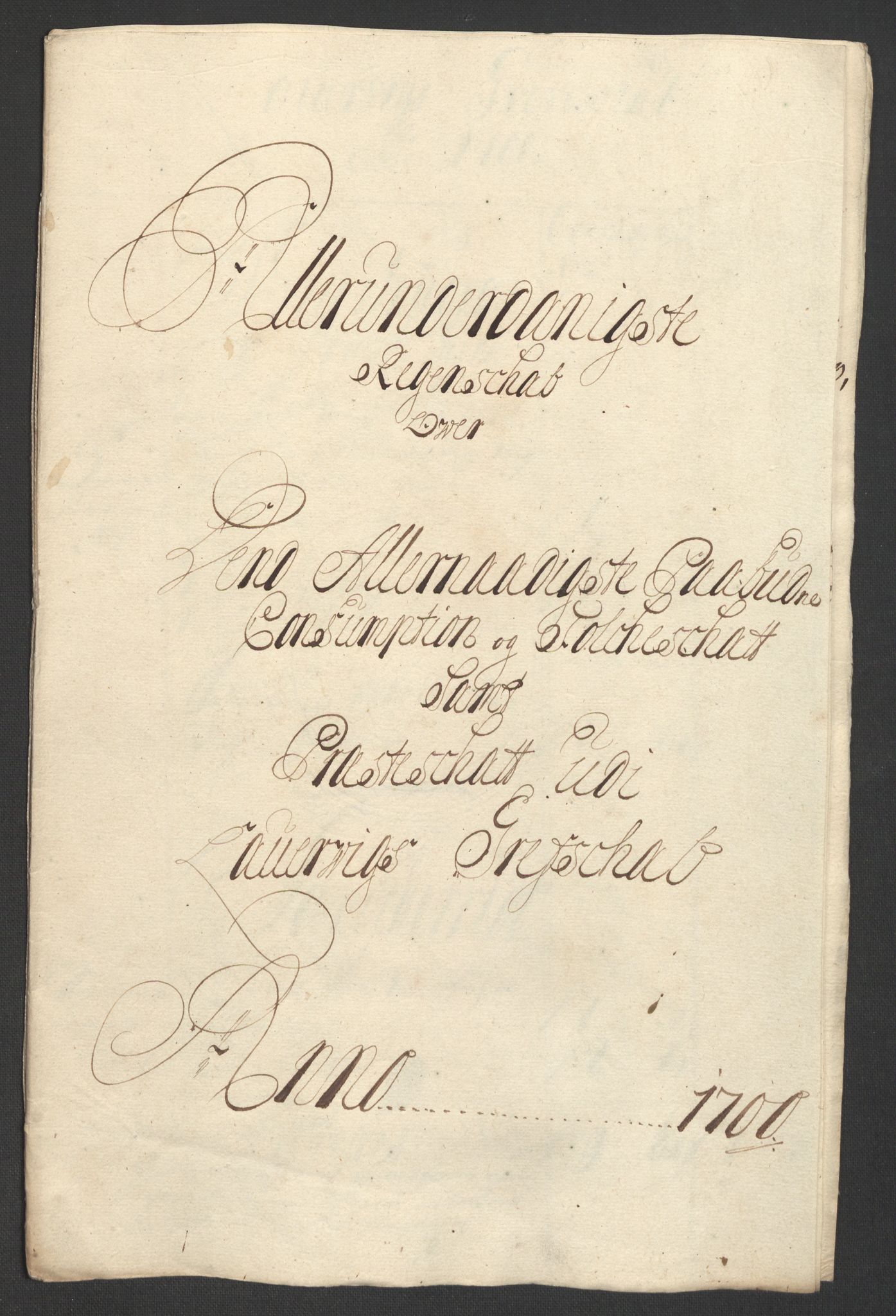 Rentekammeret inntil 1814, Reviderte regnskaper, Fogderegnskap, RA/EA-4092/R33/L1976: Fogderegnskap Larvik grevskap, 1698-1701, p. 225