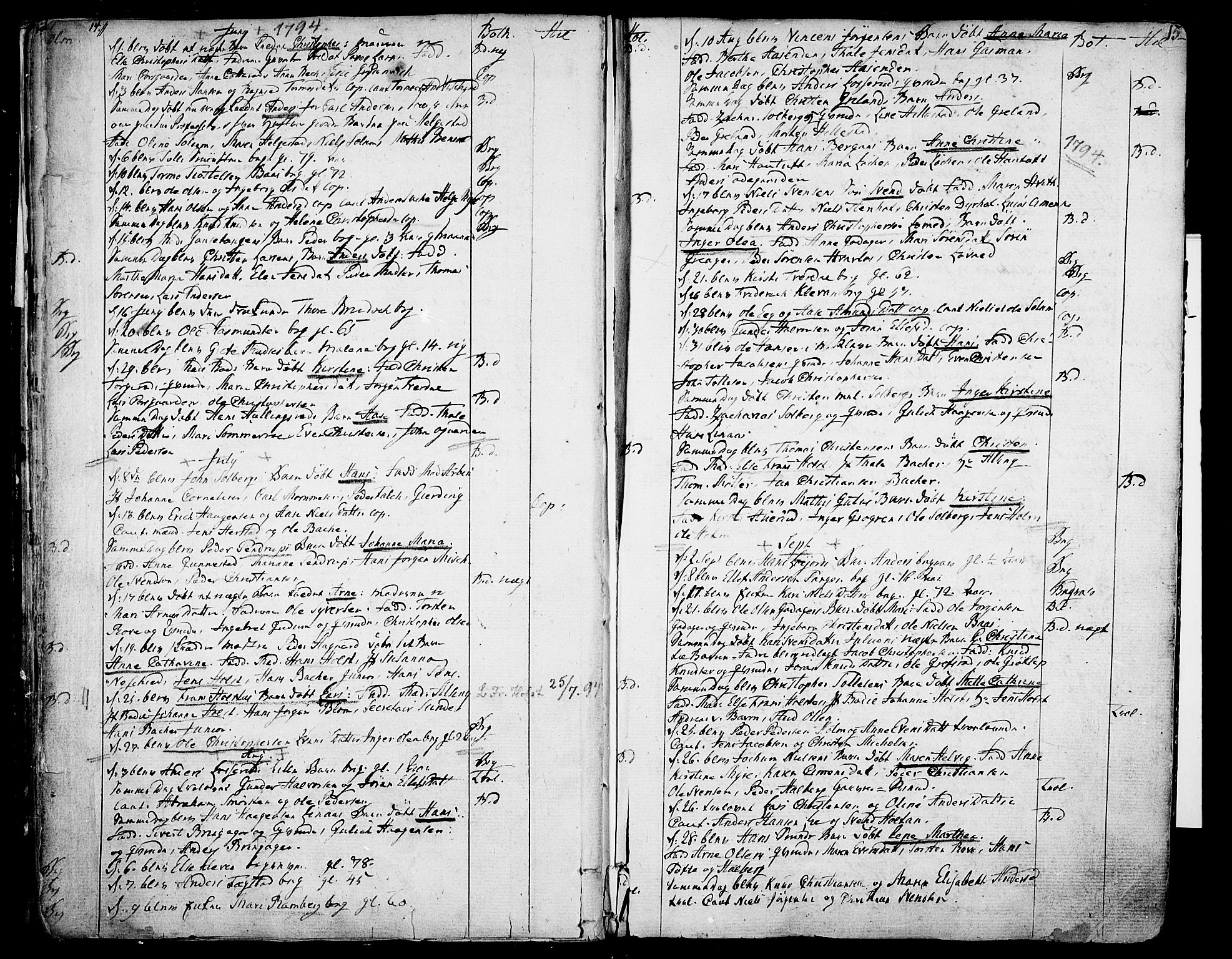 Botne kirkebøker, SAKO/A-340/F/Fa/L0003: Parish register (official) no. I 3 /1, 1792-1844, p. 14-15