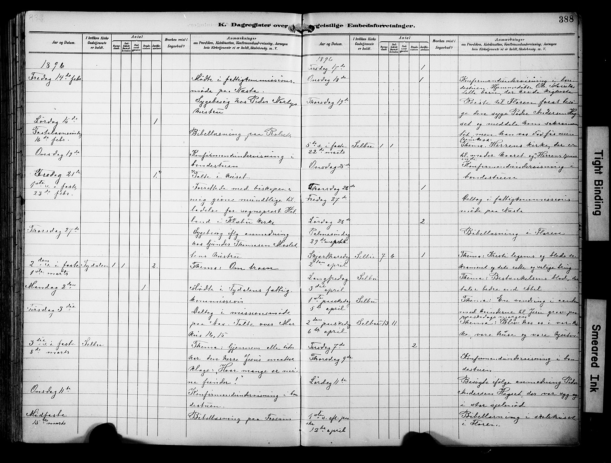 Ministerialprotokoller, klokkerbøker og fødselsregistre - Sør-Trøndelag, AV/SAT-A-1456/695/L1149: Parish register (official) no. 695A09, 1891-1902, p. 388