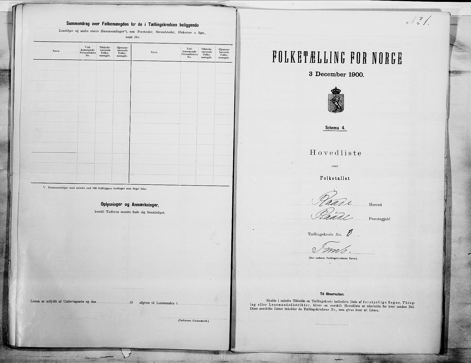 SAO, 1900 census for Råde, 1900, p. 10