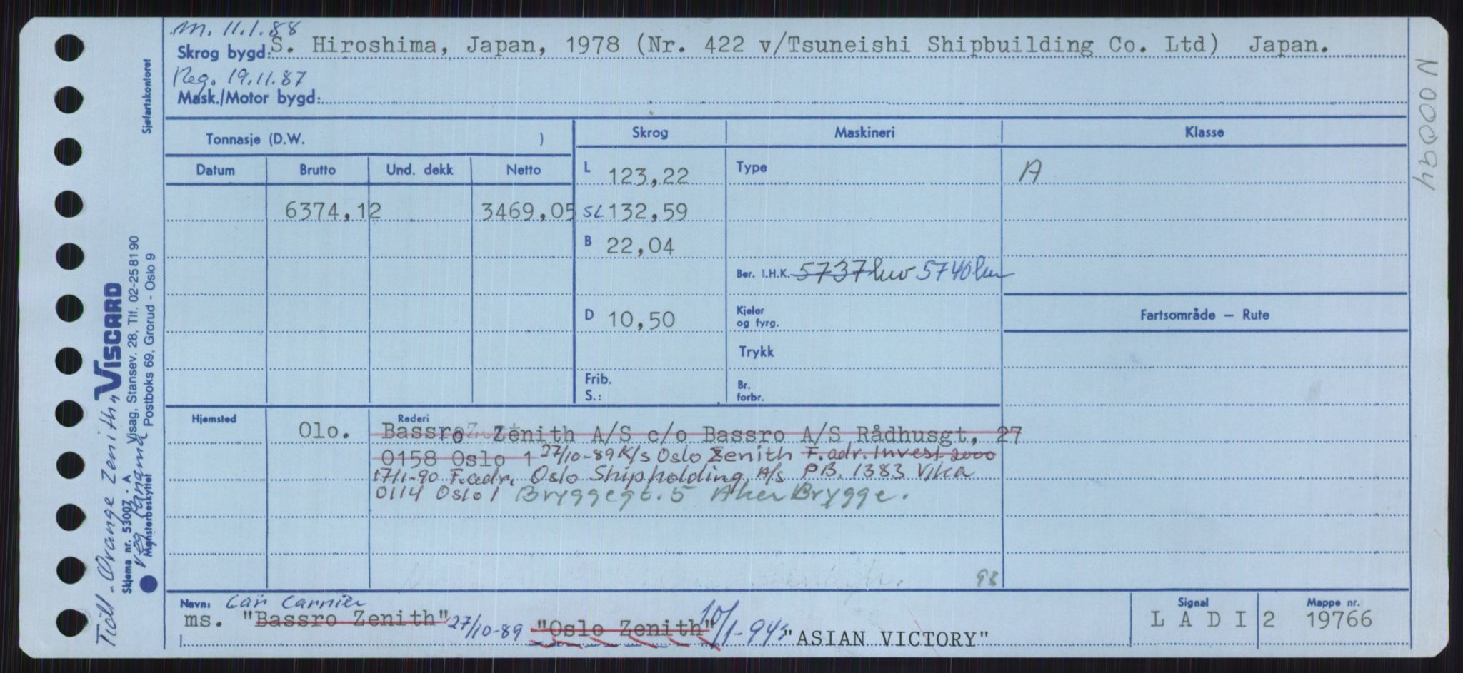 Sjøfartsdirektoratet med forløpere, Skipsmålingen, RA/S-1627/H/Ha/L0001/0001: Fartøy, A-Eig / Fartøy A-Bjøn, p. 435