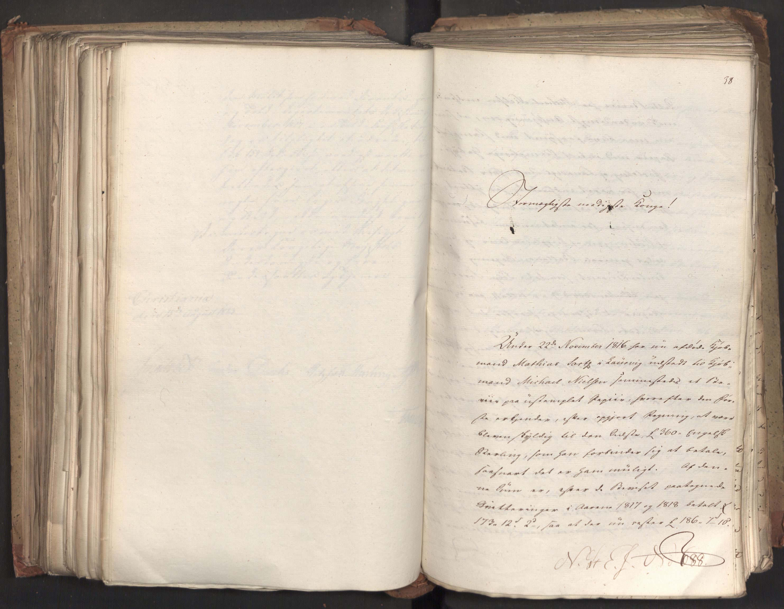 Statsrådsavdelingen i Stockholm, AV/RA-S-1003/D/Da/L0035: Regjeringsinnstillinger nr. 541-840, 1823, p. 389