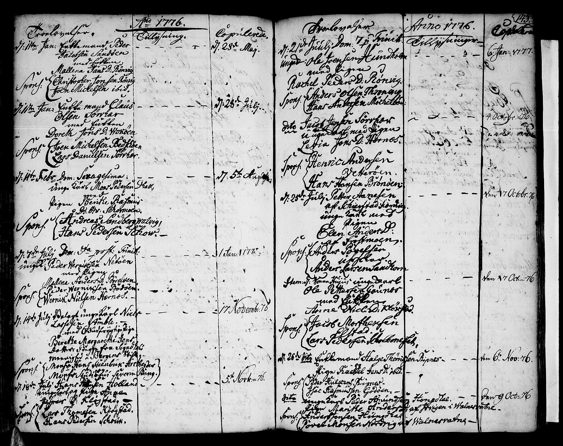 Ministerialprotokoller, klokkerbøker og fødselsregistre - Nordland, SAT/A-1459/801/L0003: Parish register (official) no. 801A03, 1762-1795, p. 143
