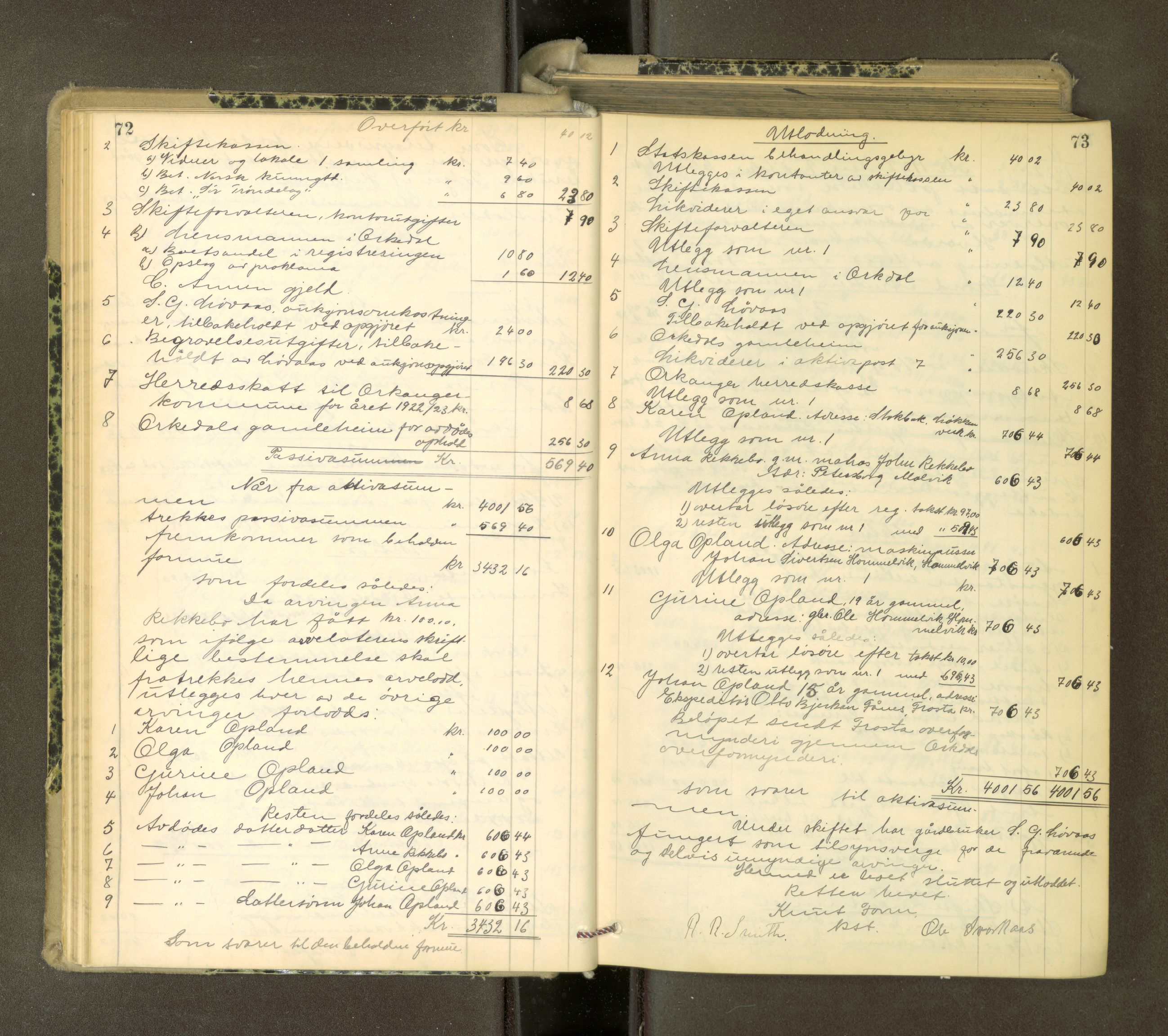 Orkdal sorenskriveri, AV/SAT-A-4169/1/3/3Aa/L0017: Skifteprotokoller, 1921-1929, p. 72-73