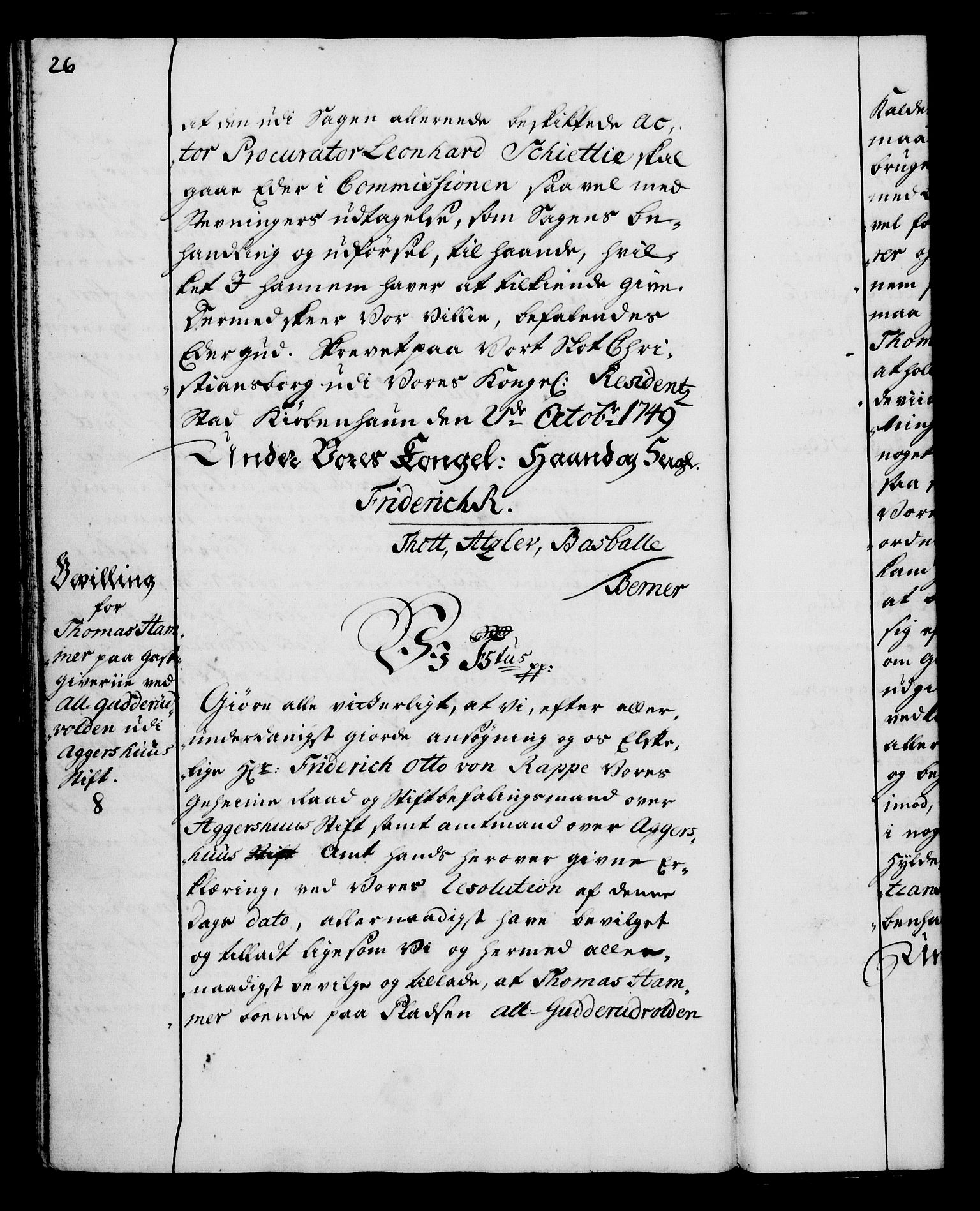 Rentekammeret, Kammerkanselliet, AV/RA-EA-3111/G/Gg/Gga/L0006: Norsk ekspedisjonsprotokoll med register (merket RK 53.6), 1749-1759, p. 26