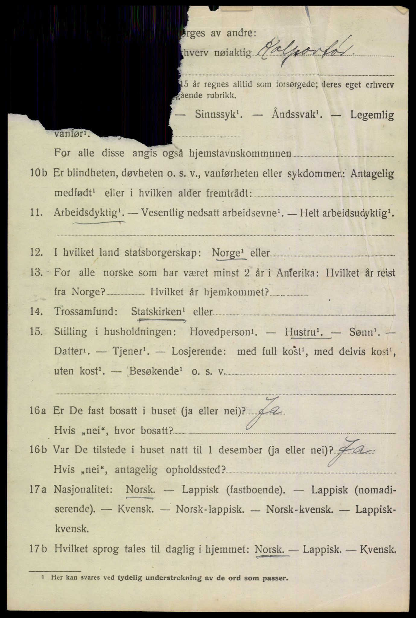SAT, 1920 census for Borge, 1920, p. 8700