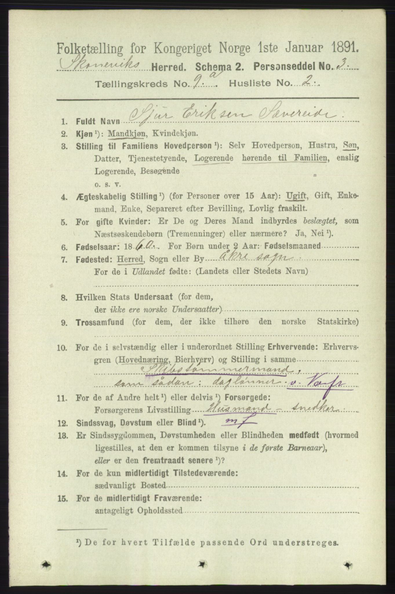 RA, 1891 census for 1212 Skånevik, 1891, p. 2559