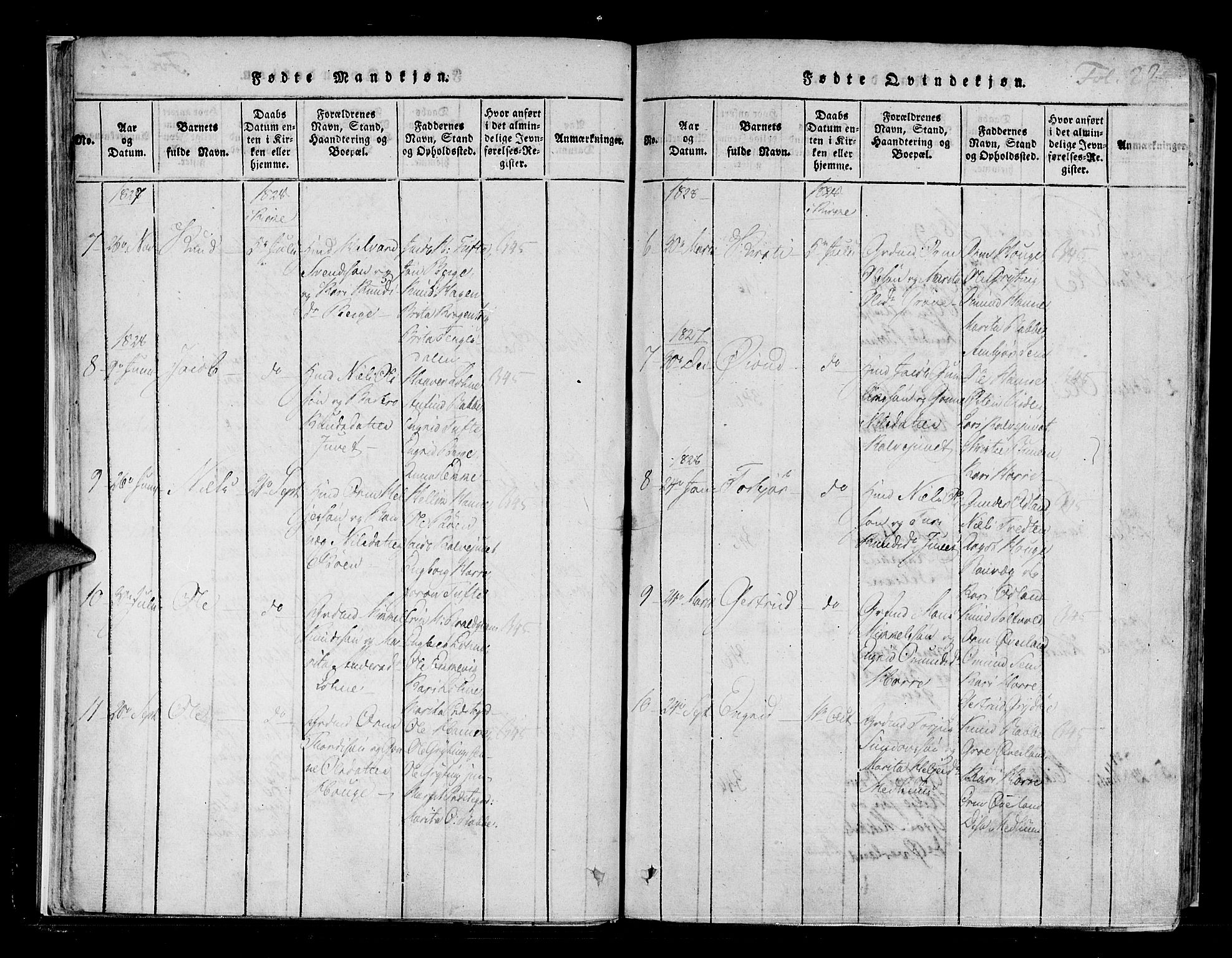 Røldal sokneprestembete, SAB/A-100247: Parish register (official) no. A 2, 1817-1856, p. 22