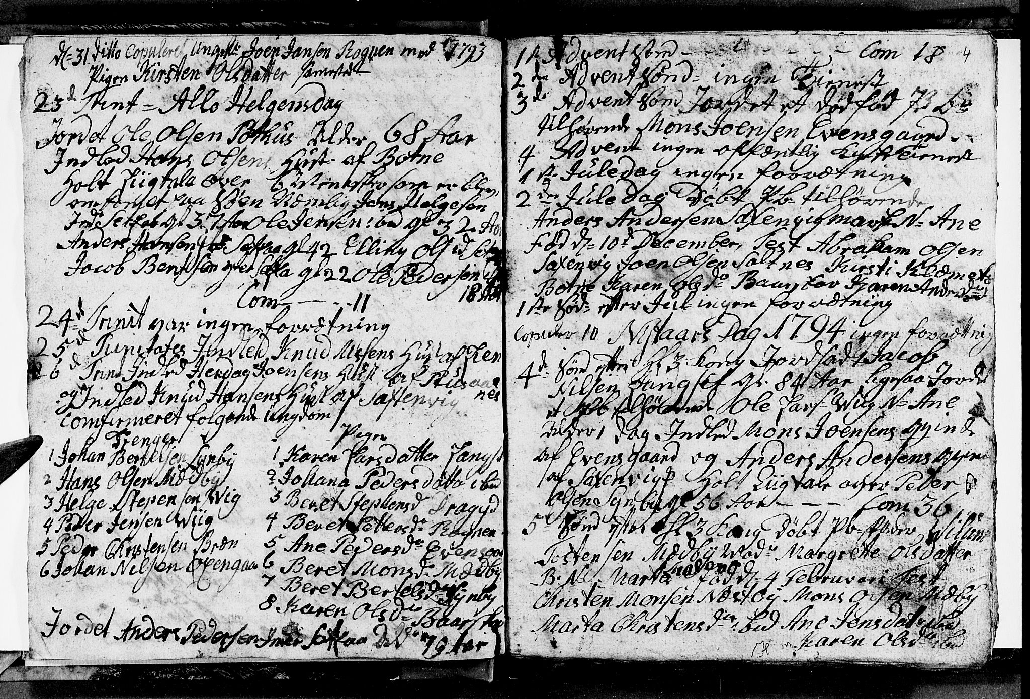 Ministerialprotokoller, klokkerbøker og fødselsregistre - Nordland, SAT/A-1459/847/L0674: Parish register (copy) no. 847C02, 1793-1807, p. 4