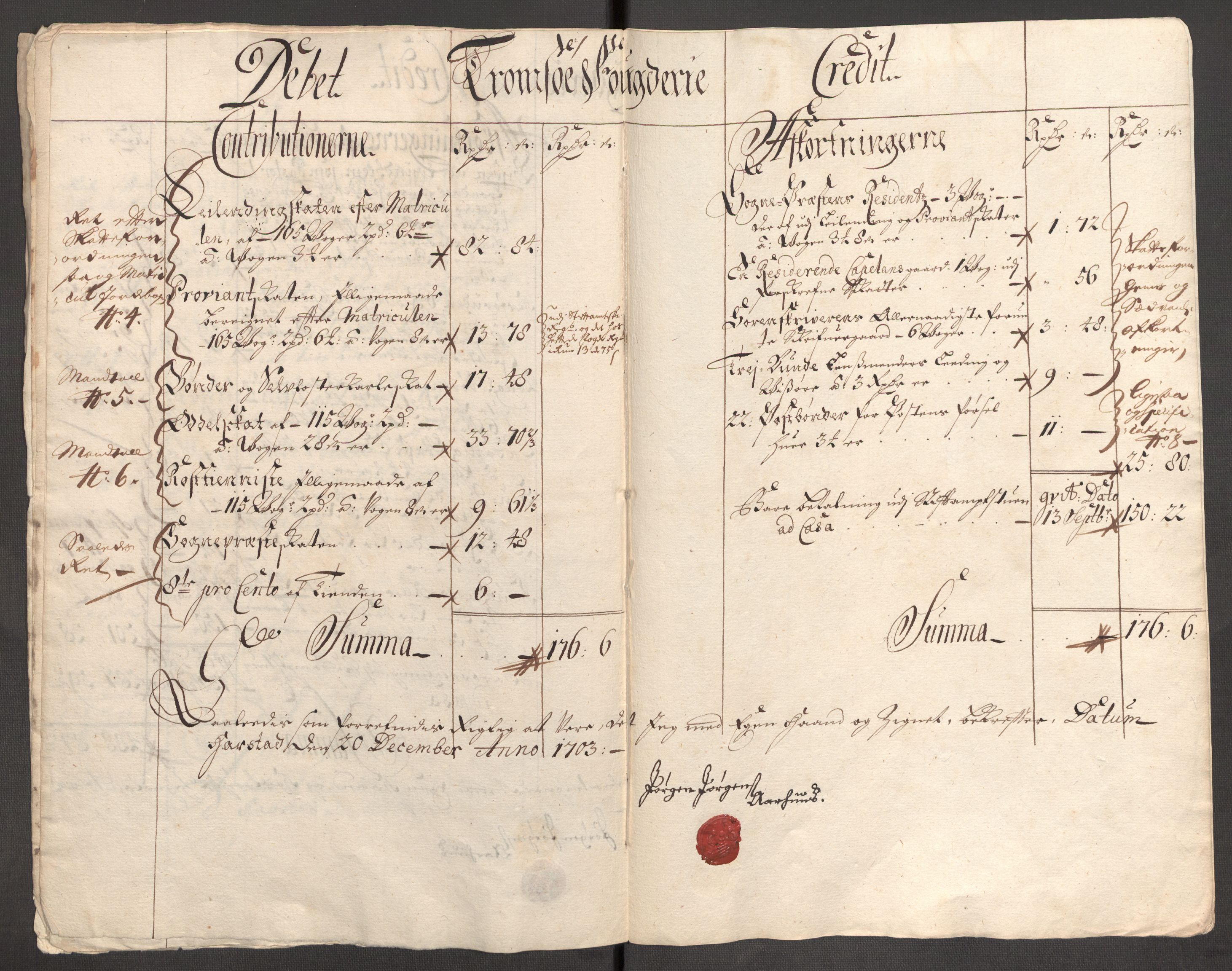 Rentekammeret inntil 1814, Reviderte regnskaper, Fogderegnskap, RA/EA-4092/R68/L4755: Fogderegnskap Senja og Troms, 1700-1704, p. 281