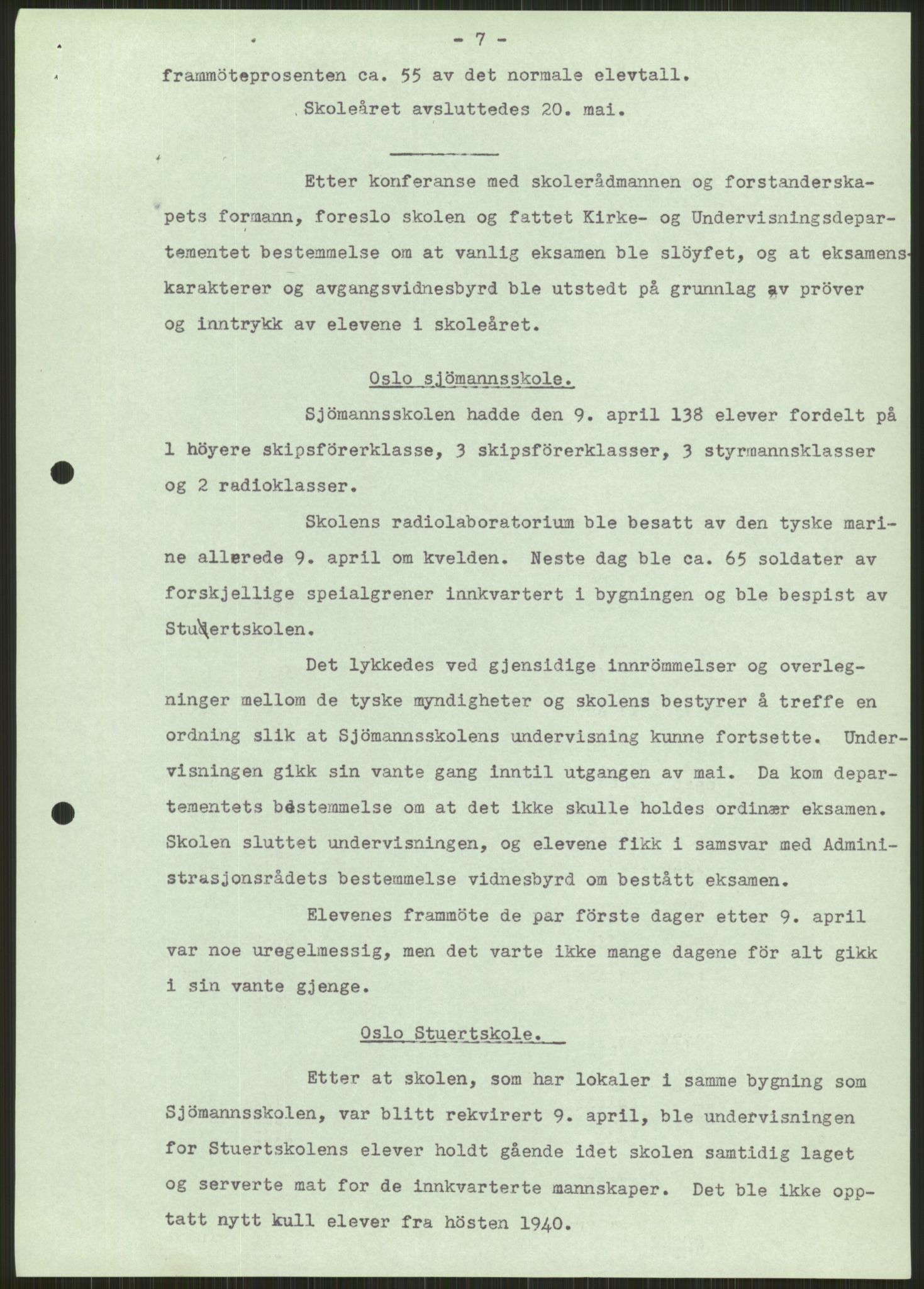 Forsvaret, Forsvarets krigshistoriske avdeling, AV/RA-RAFA-2017/Y/Ya/L0013: II-C-11-31 - Fylkesmenn.  Rapporter om krigsbegivenhetene 1940., 1940, p. 627