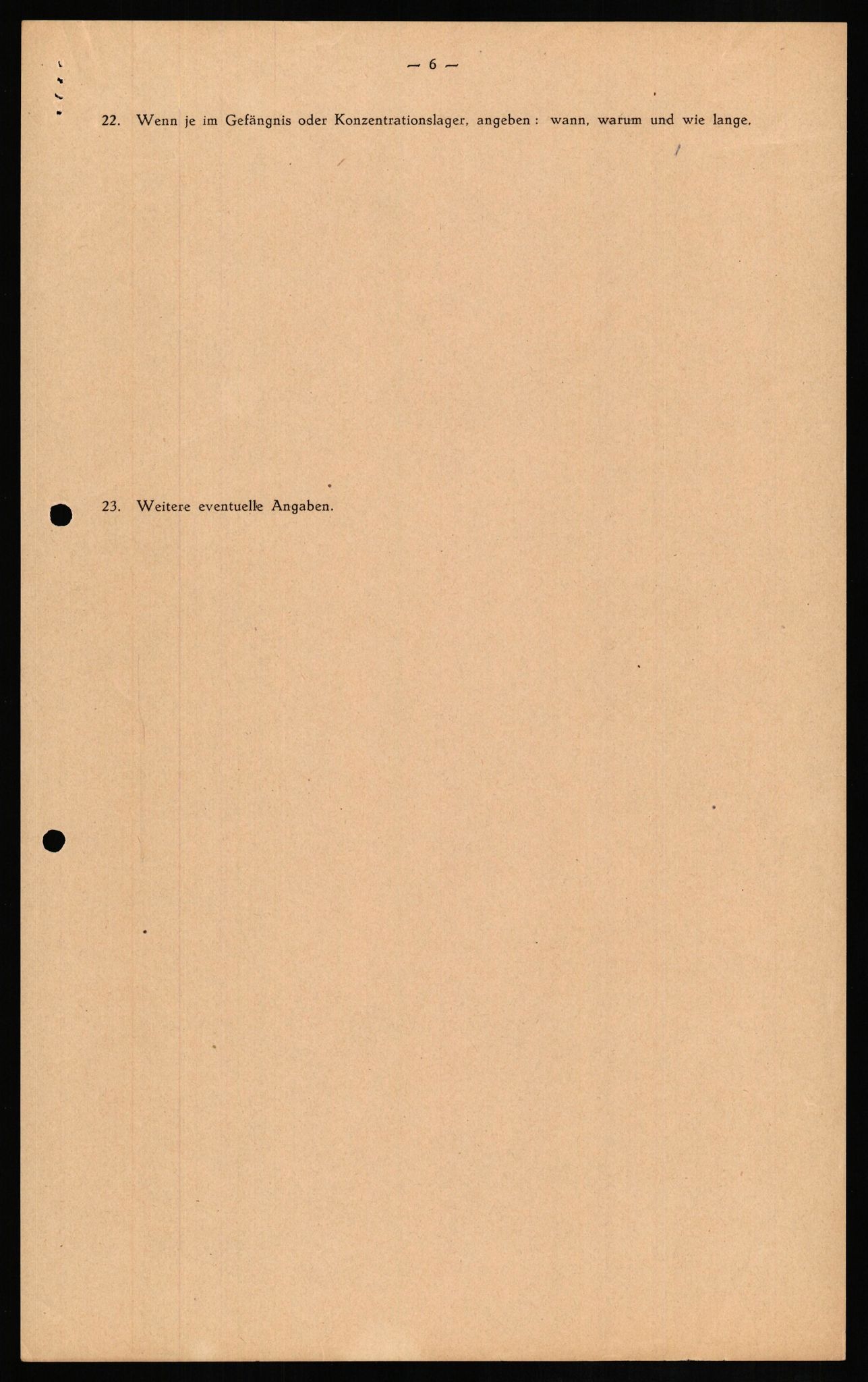 Forsvaret, Forsvarets overkommando II, RA/RAFA-3915/D/Db/L0015: CI Questionaires. Tyske okkupasjonsstyrker i Norge. Tyskere., 1945-1946, p. 270