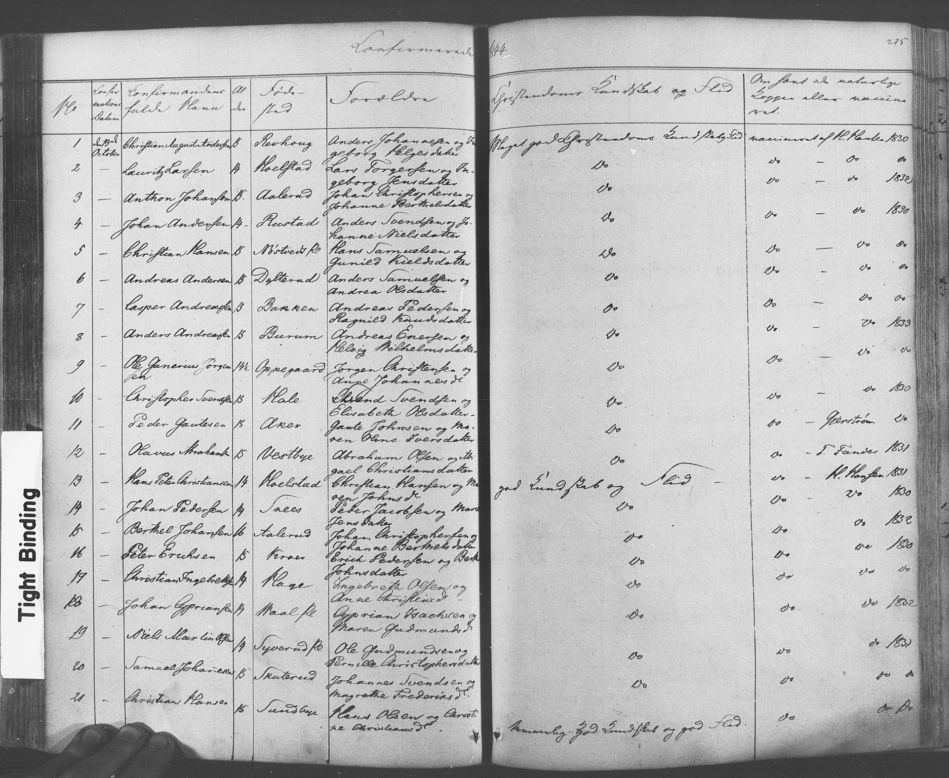 Ås prestekontor Kirkebøker, SAO/A-10894/F/Fa/L0006: Parish register (official) no. I 6, 1841-1853, p. 214-215