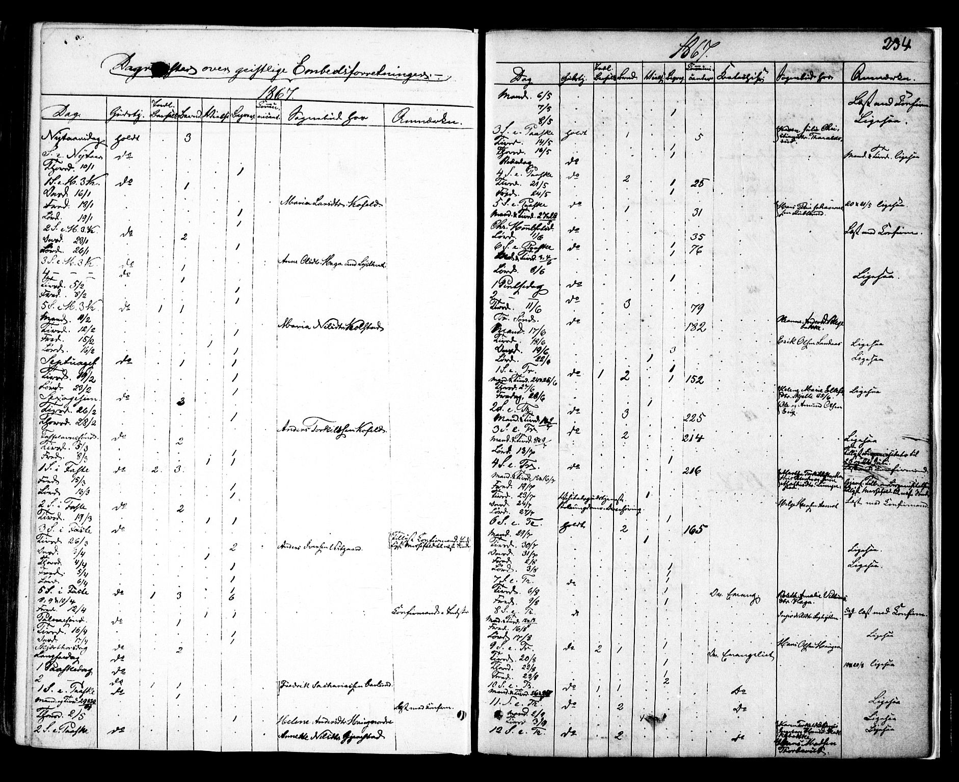 Skiptvet prestekontor Kirkebøker, AV/SAO-A-20009/F/Fa/L0008: Parish register (official) no. 8, 1867-1877, p. 234