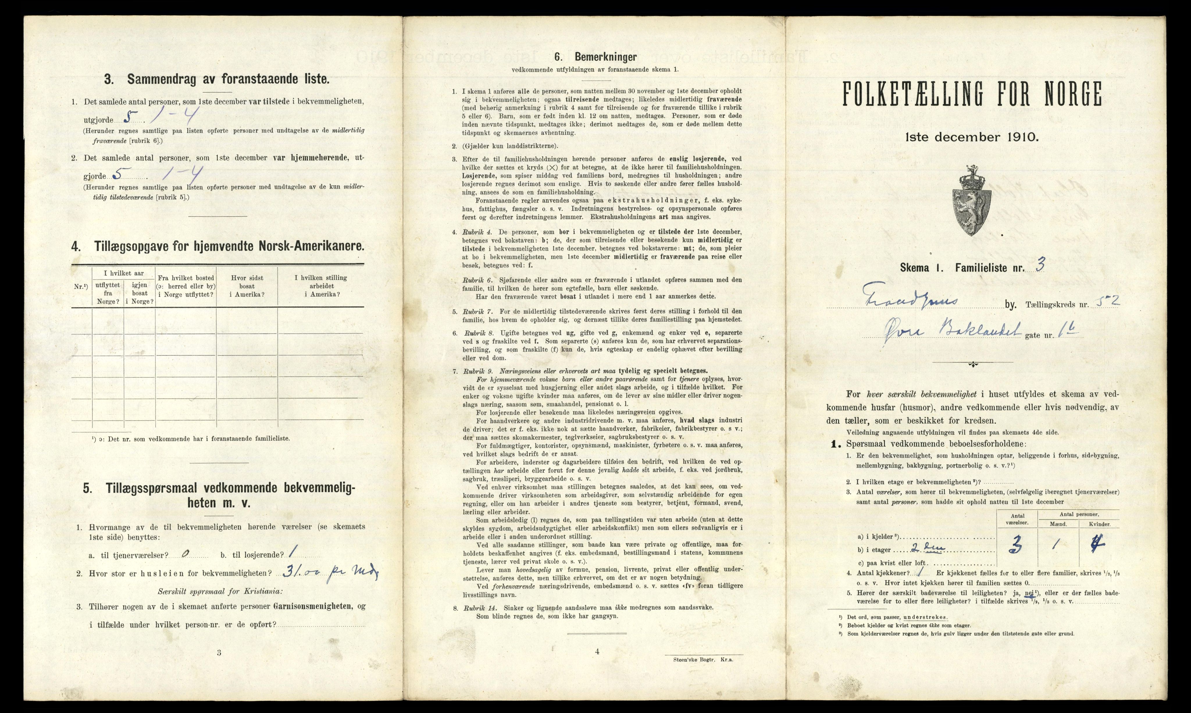 RA, 1910 census for Trondheim, 1910, p. 13671