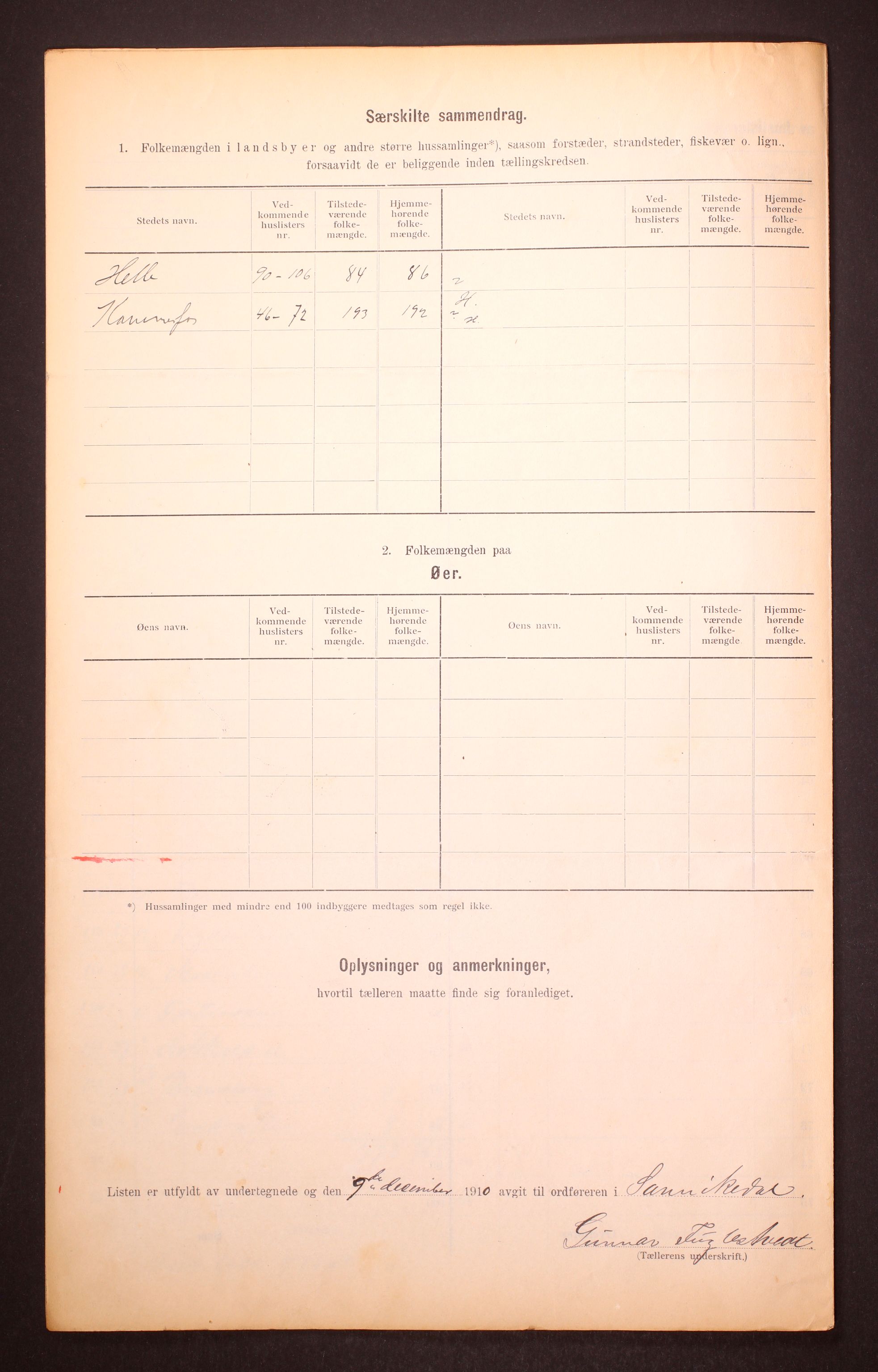RA, 1910 census for Sannidal, 1910, p. 29