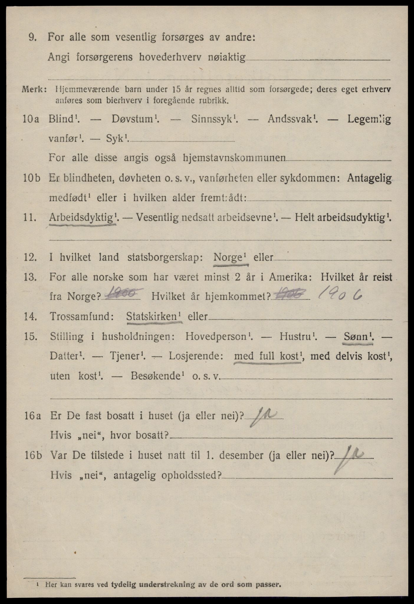 SAT, 1920 census for Fræna, 1920, p. 2310