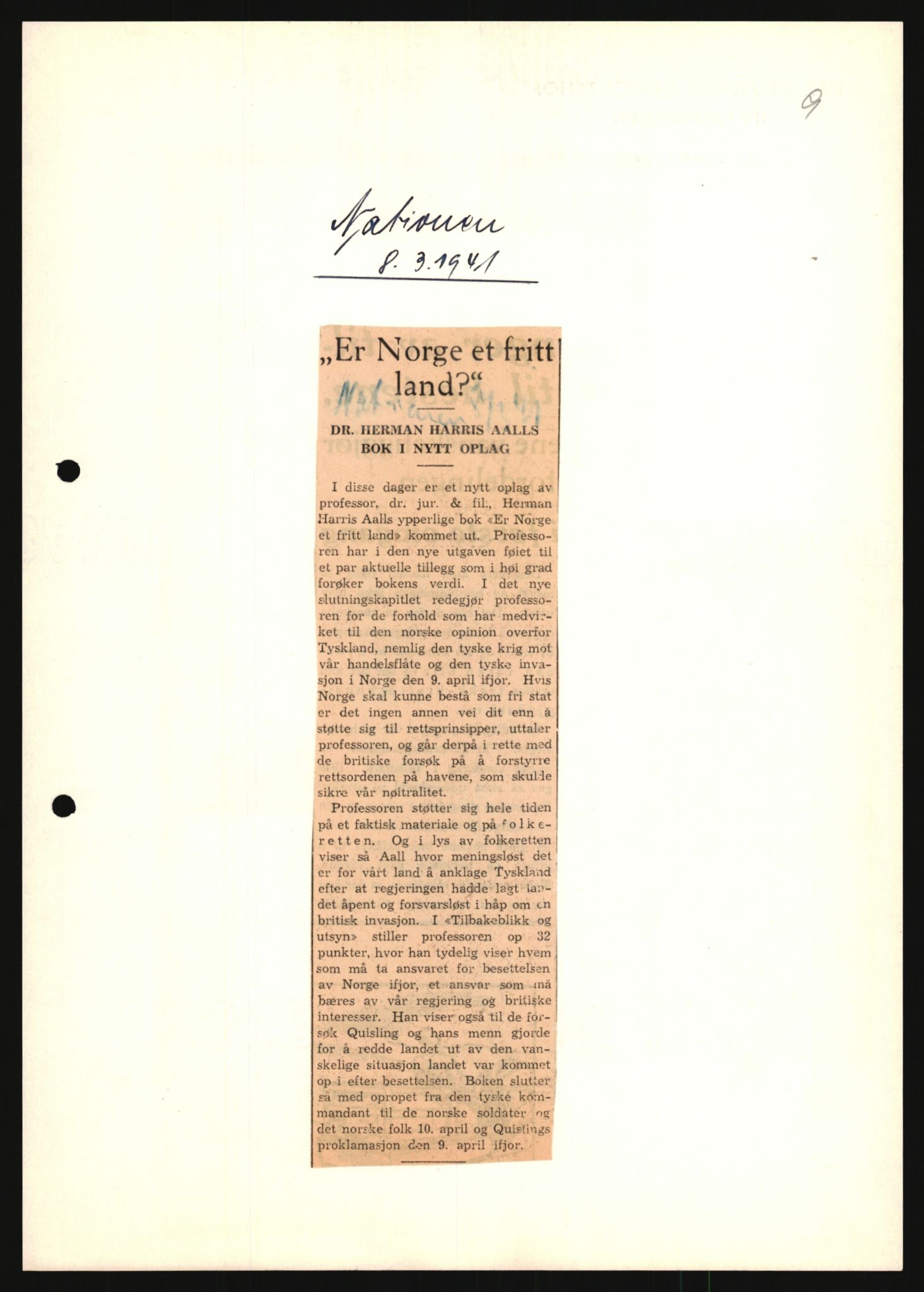 Forsvarets Overkommando. 2 kontor. Arkiv 11.4. Spredte tyske arkivsaker, AV/RA-RAFA-7031/D/Dar/Darb/L0013: Reichskommissariat - Hauptabteilung Vervaltung, 1917-1942, p. 787