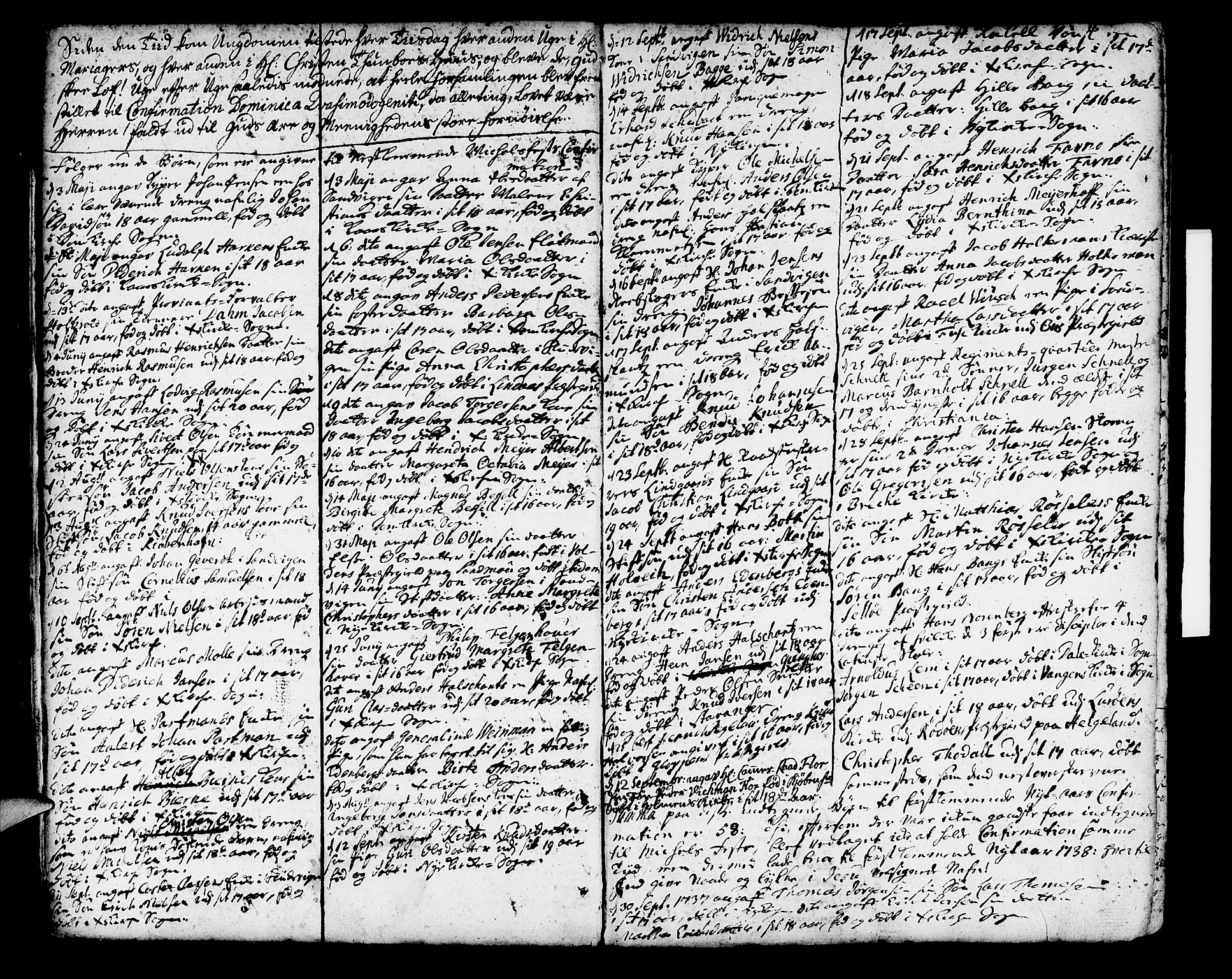 Korskirken sokneprestembete, SAB/A-76101/H/Haa/L0007: Parish register (official) no. A 7, 1736-1839, p. 7