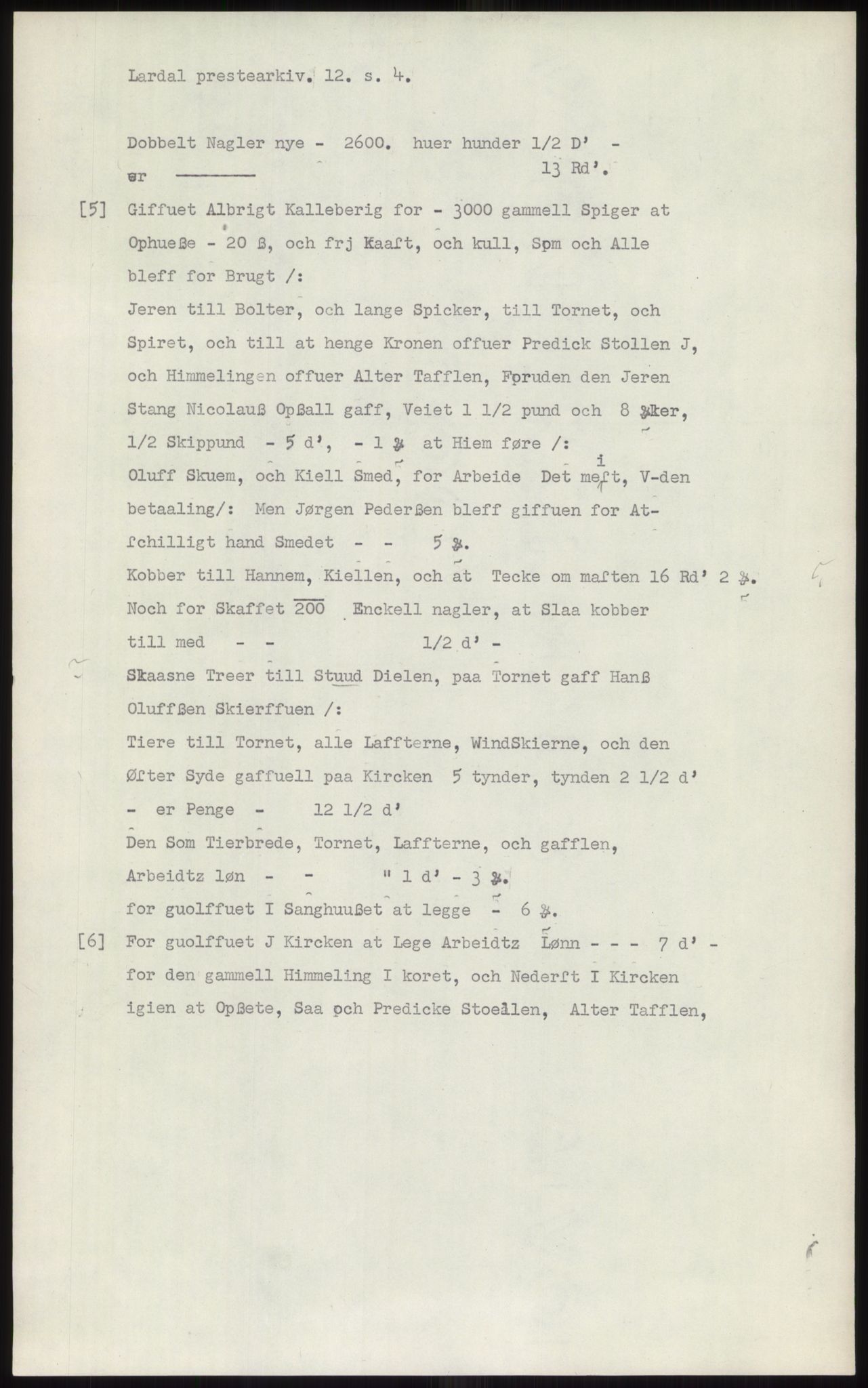 Samlinger til kildeutgivelse, Diplomavskriftsamlingen, AV/RA-EA-4053/H/Ha, p. 292