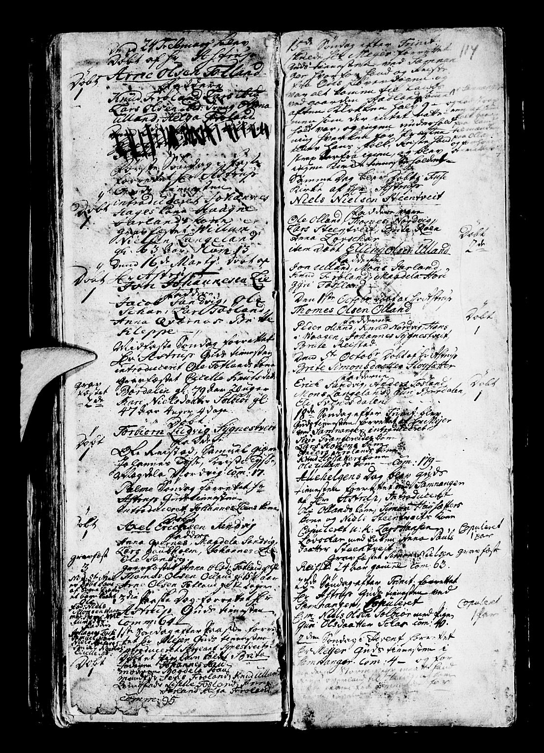 Os sokneprestembete, AV/SAB-A-99929: Parish register (official) no. A 4, 1669-1760, p. 114