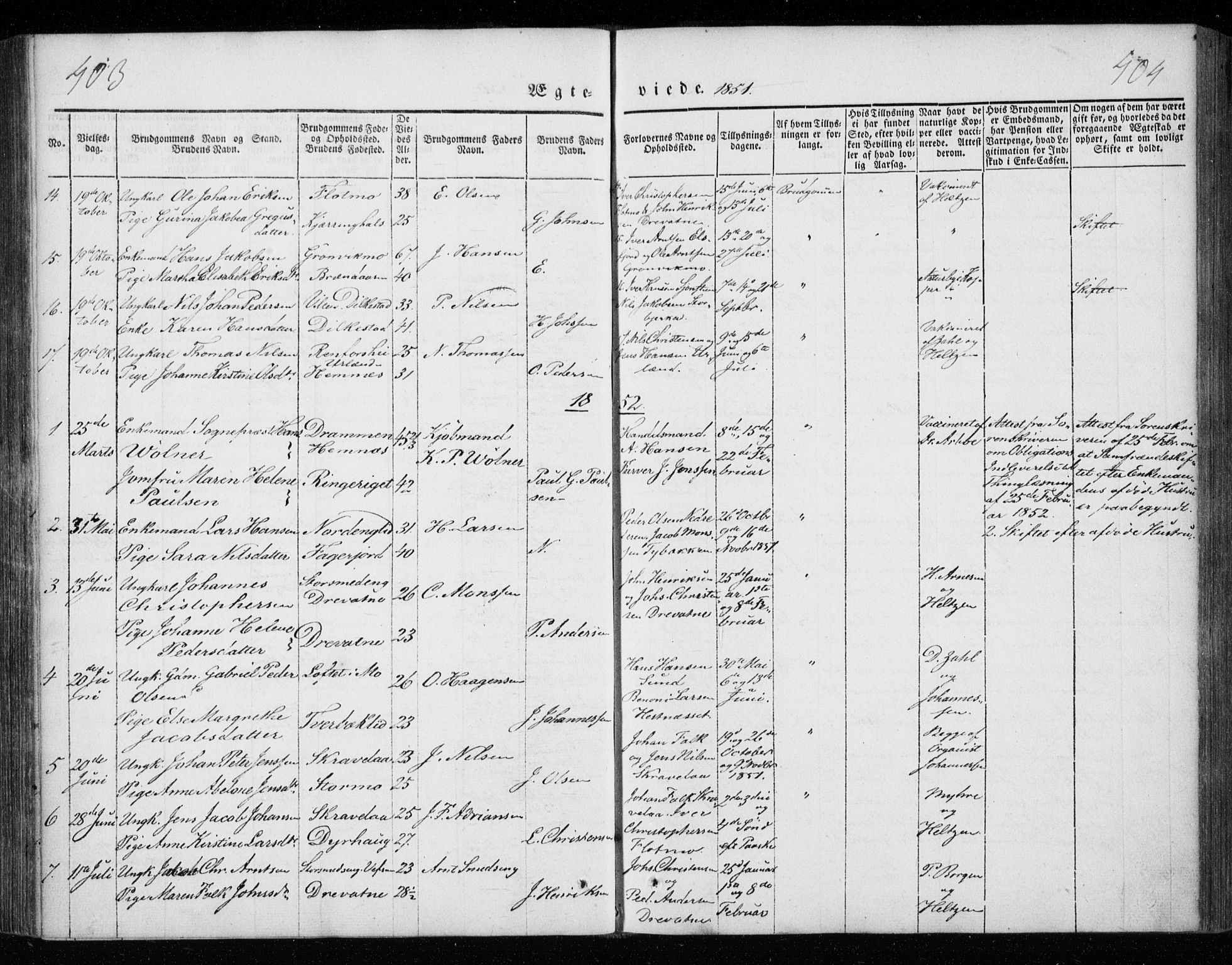 Ministerialprotokoller, klokkerbøker og fødselsregistre - Nordland, AV/SAT-A-1459/825/L0355: Parish register (official) no. 825A09, 1842-1863, p. 403-404