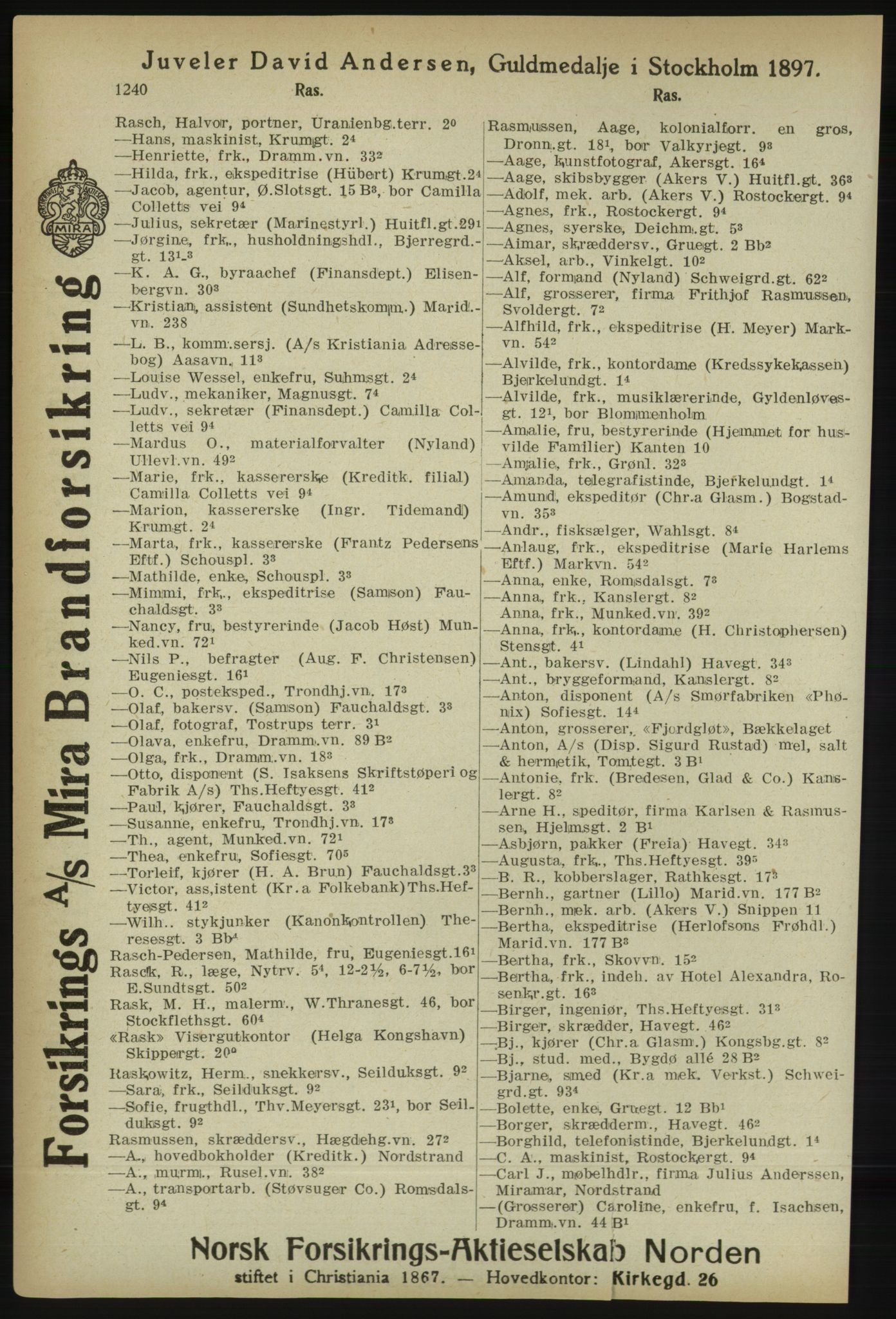 Kristiania/Oslo adressebok, PUBL/-, 1918, p. 1265