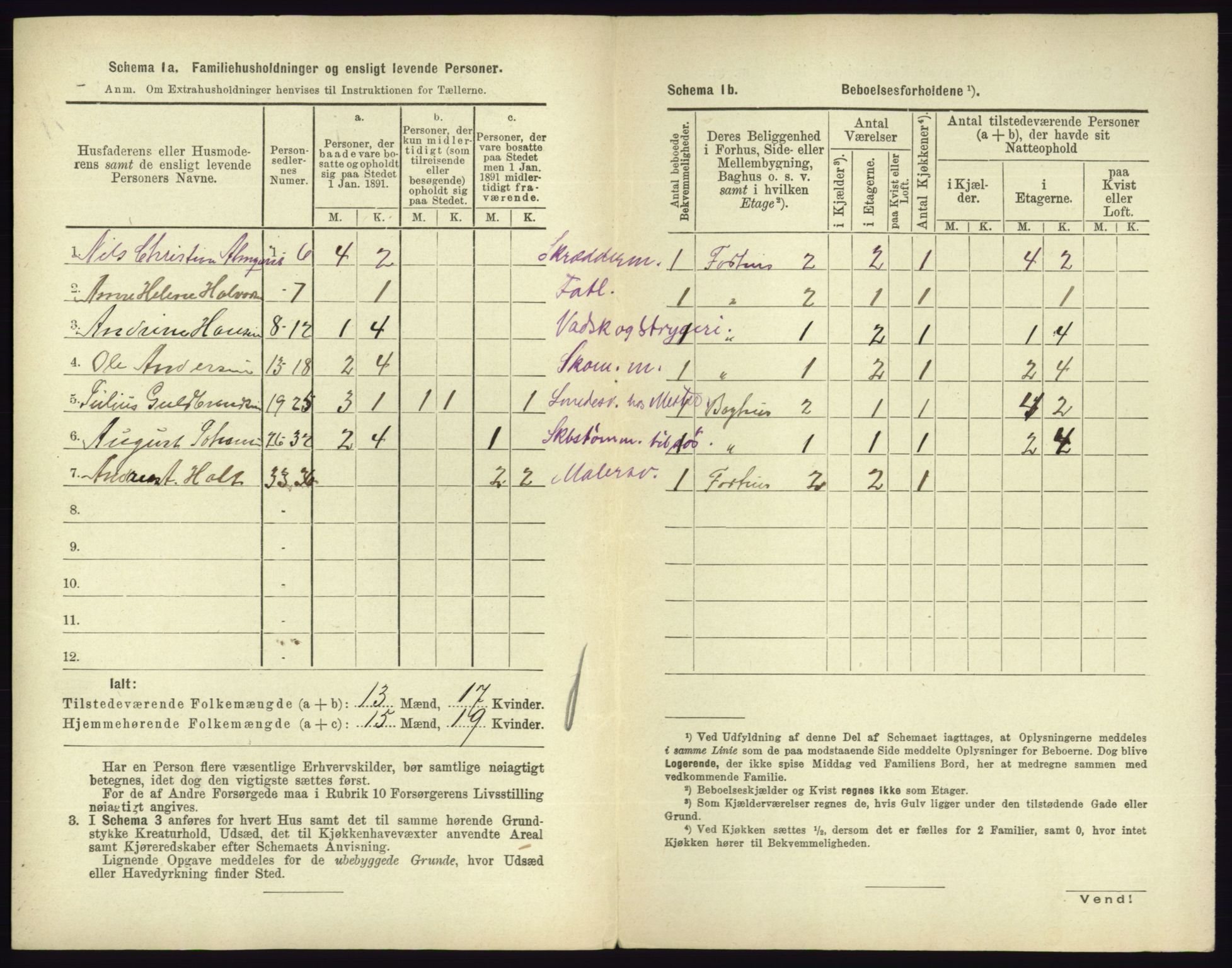 RA, 1891 census for 0705 Tønsberg, 1891, p. 733