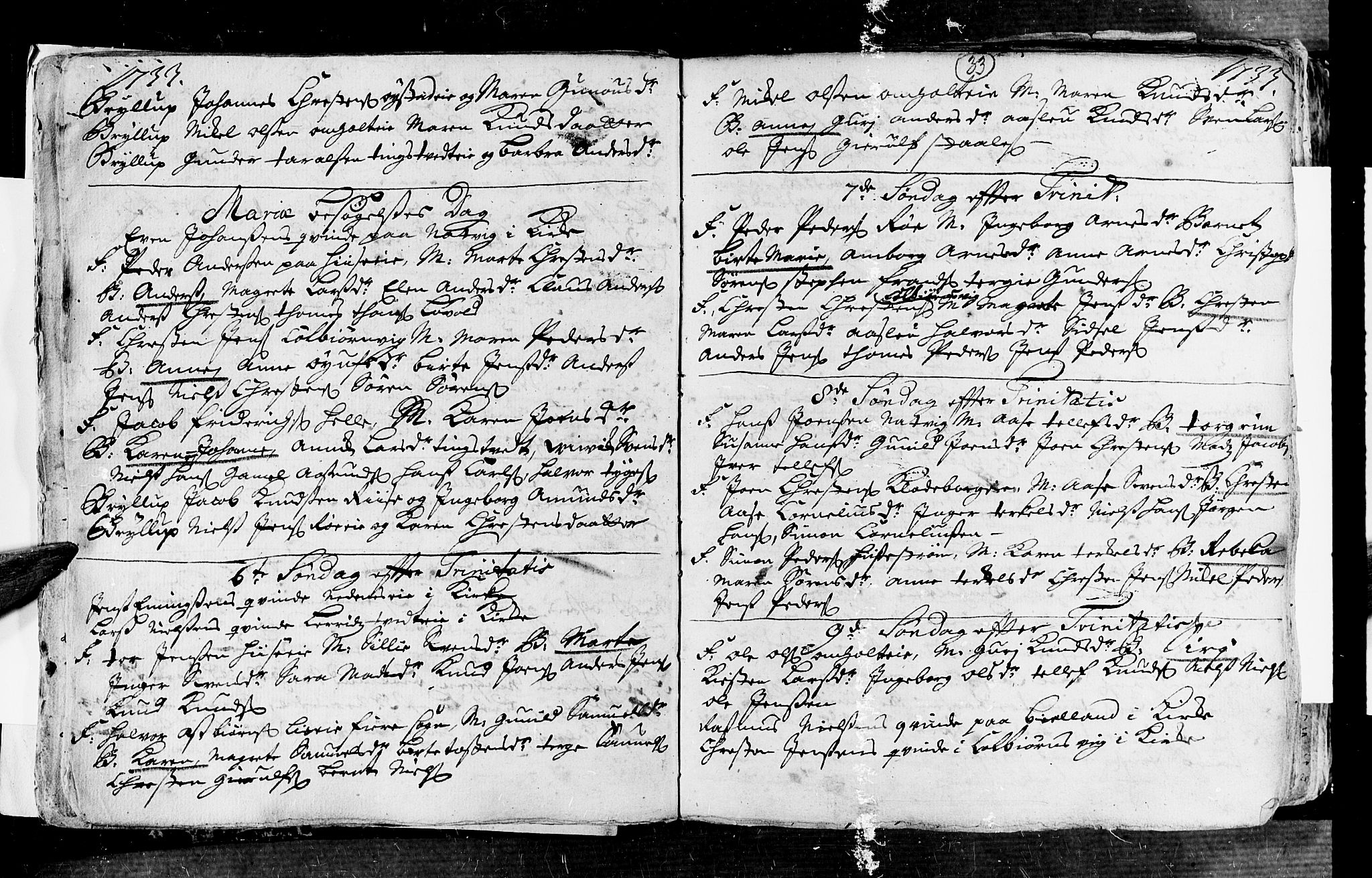 Øyestad sokneprestkontor, AV/SAK-1111-0049/F/Fa/L0004: Parish register (official) no. A 4, 1730-1750, p. 33