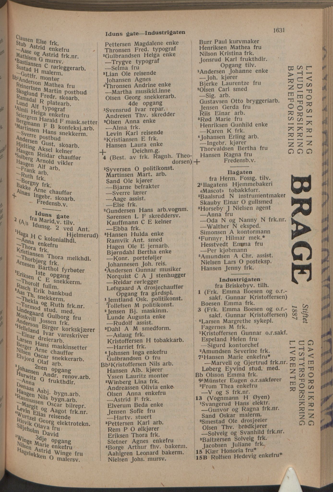 Kristiania/Oslo adressebok, PUBL/-, 1933, p. 1631