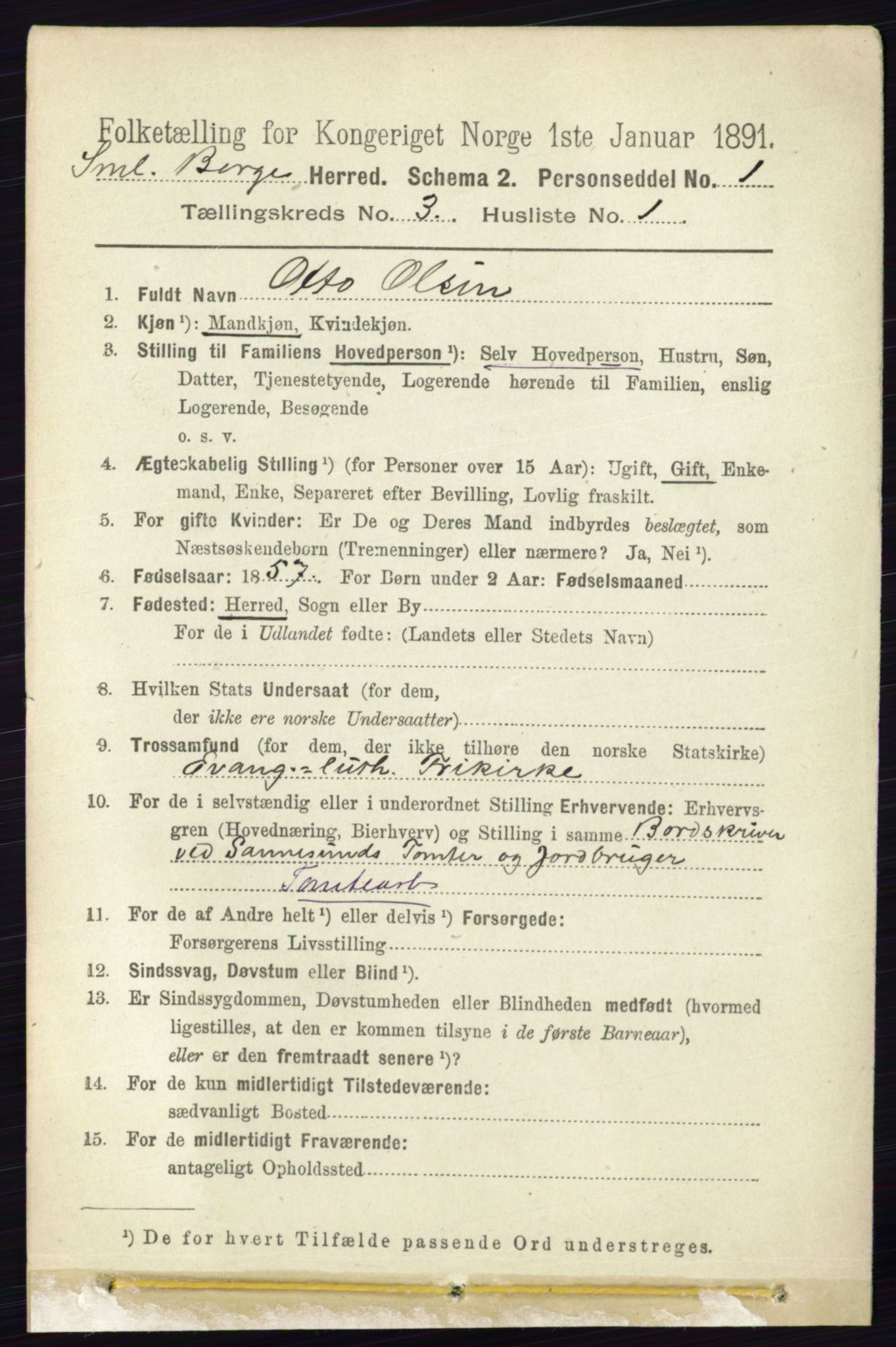 RA, 1891 census for 0113 Borge, 1891, p. 1369
