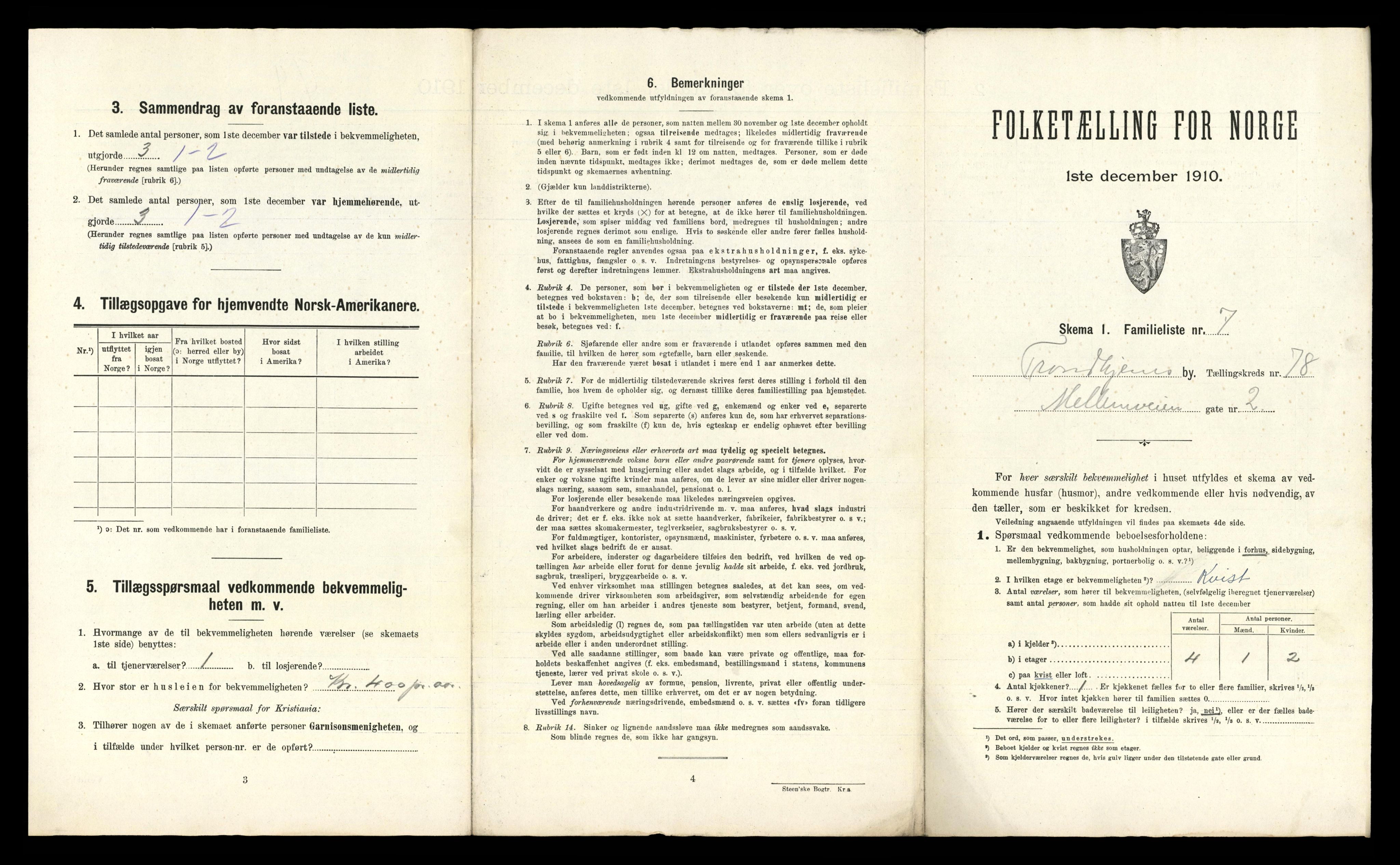 RA, 1910 census for Trondheim, 1910, p. 23647