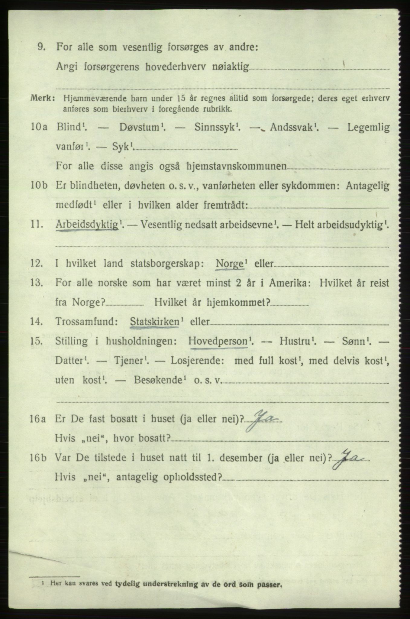 SAB, 1920 census for Vikebygd, 1920, p. 2346