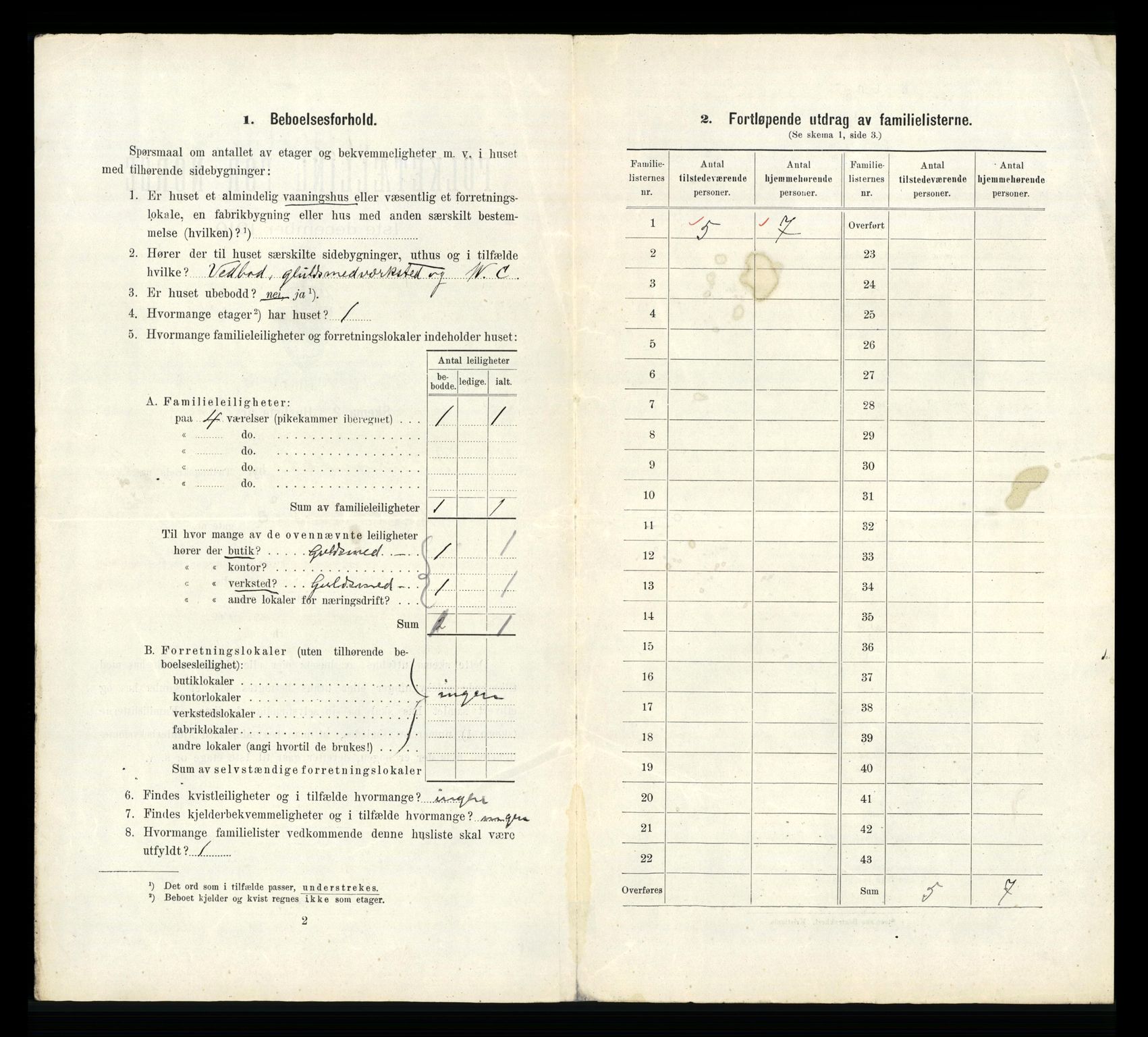 RA, 1910 census for Mandal, 1910, p. 1591