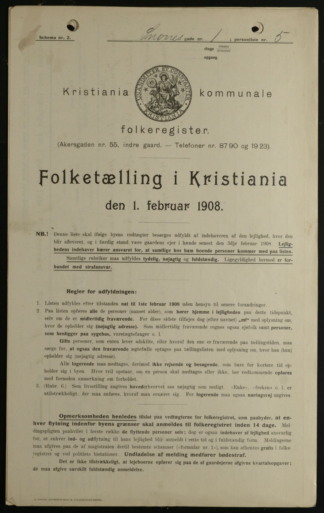 OBA, Municipal Census 1908 for Kristiania, 1908, p. 88280