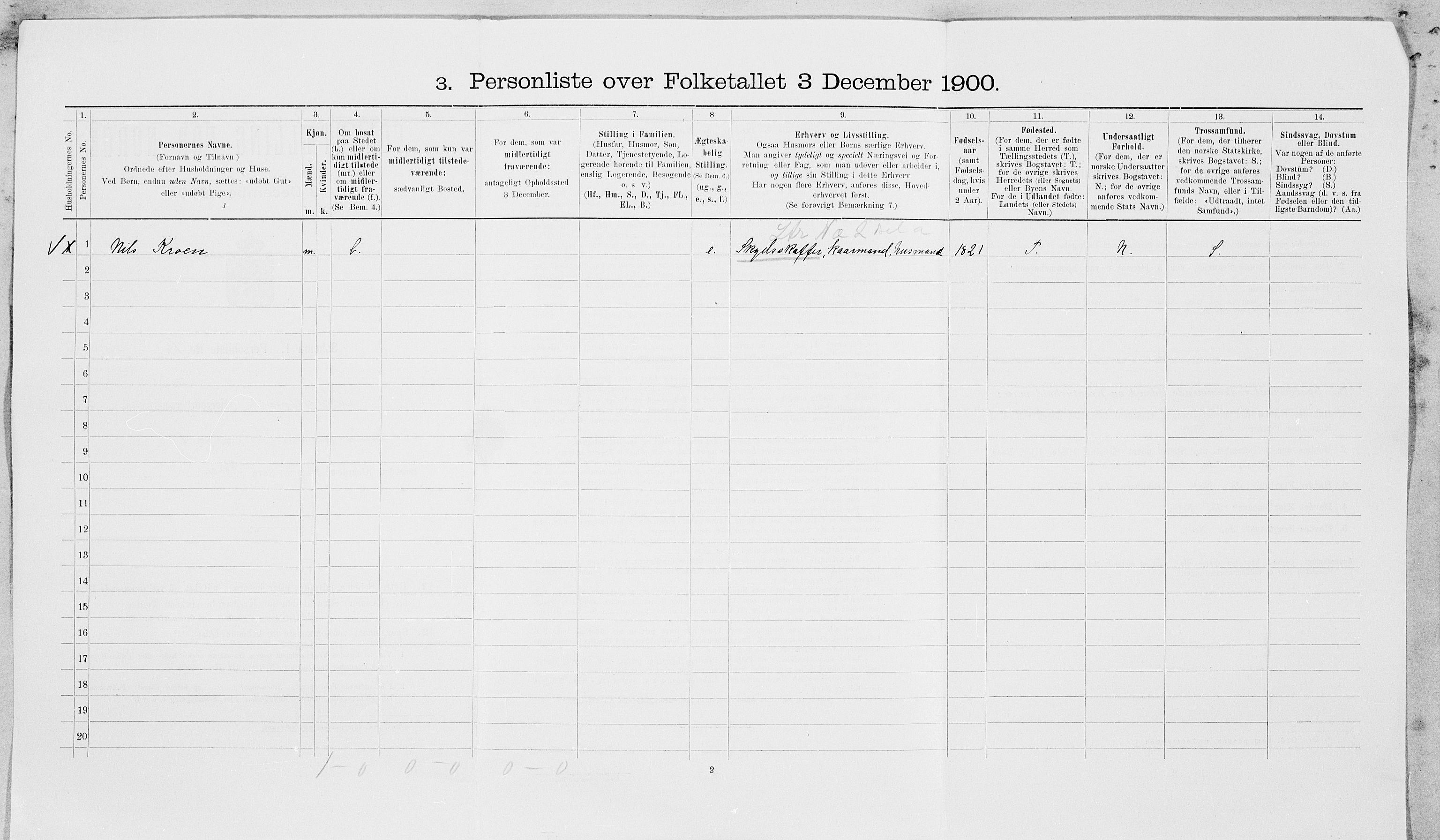 SAT, 1900 census for Leksvik, 1900, p. 29