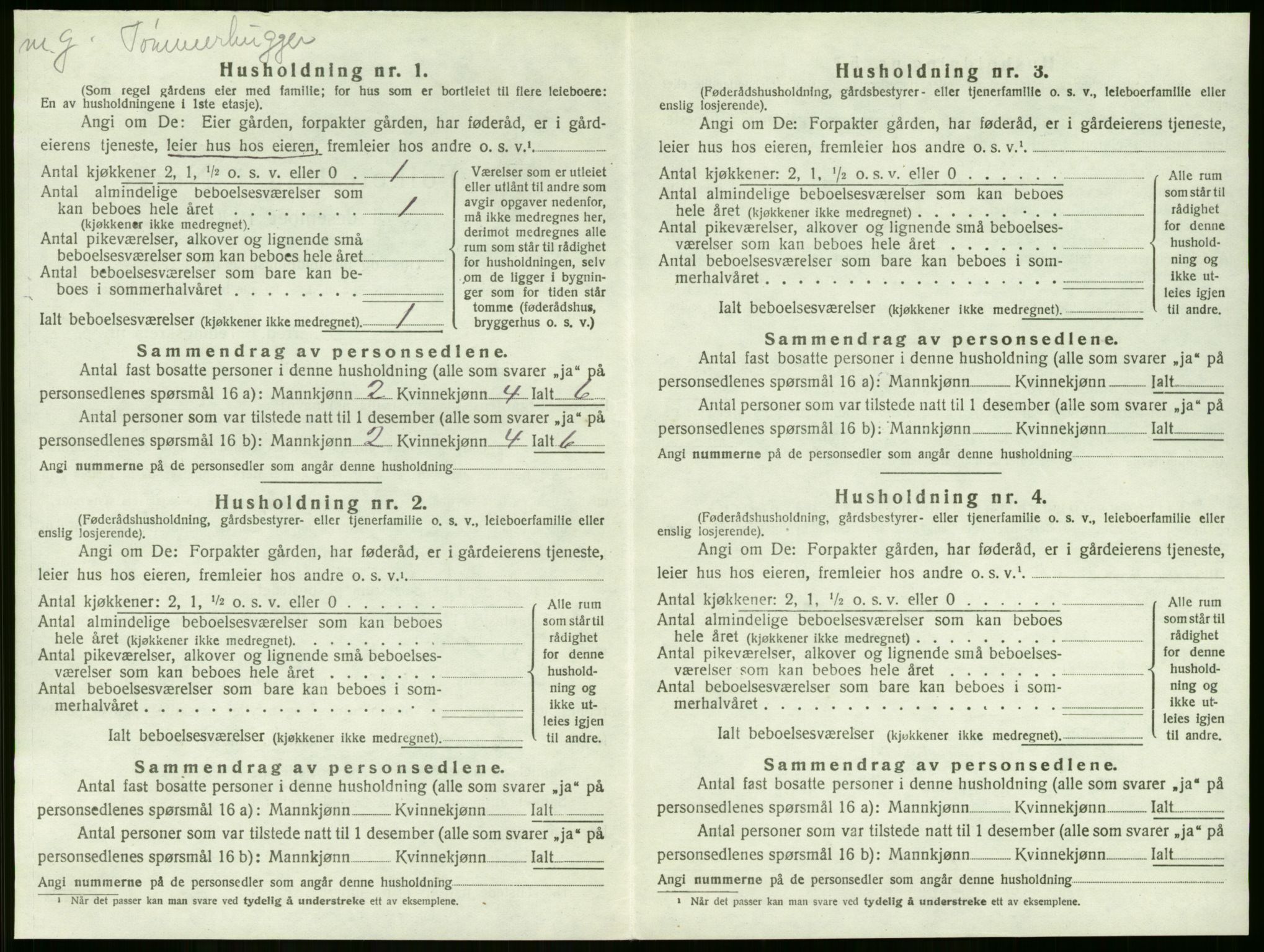 SAKO, 1920 census for Lier, 1920, p. 2002