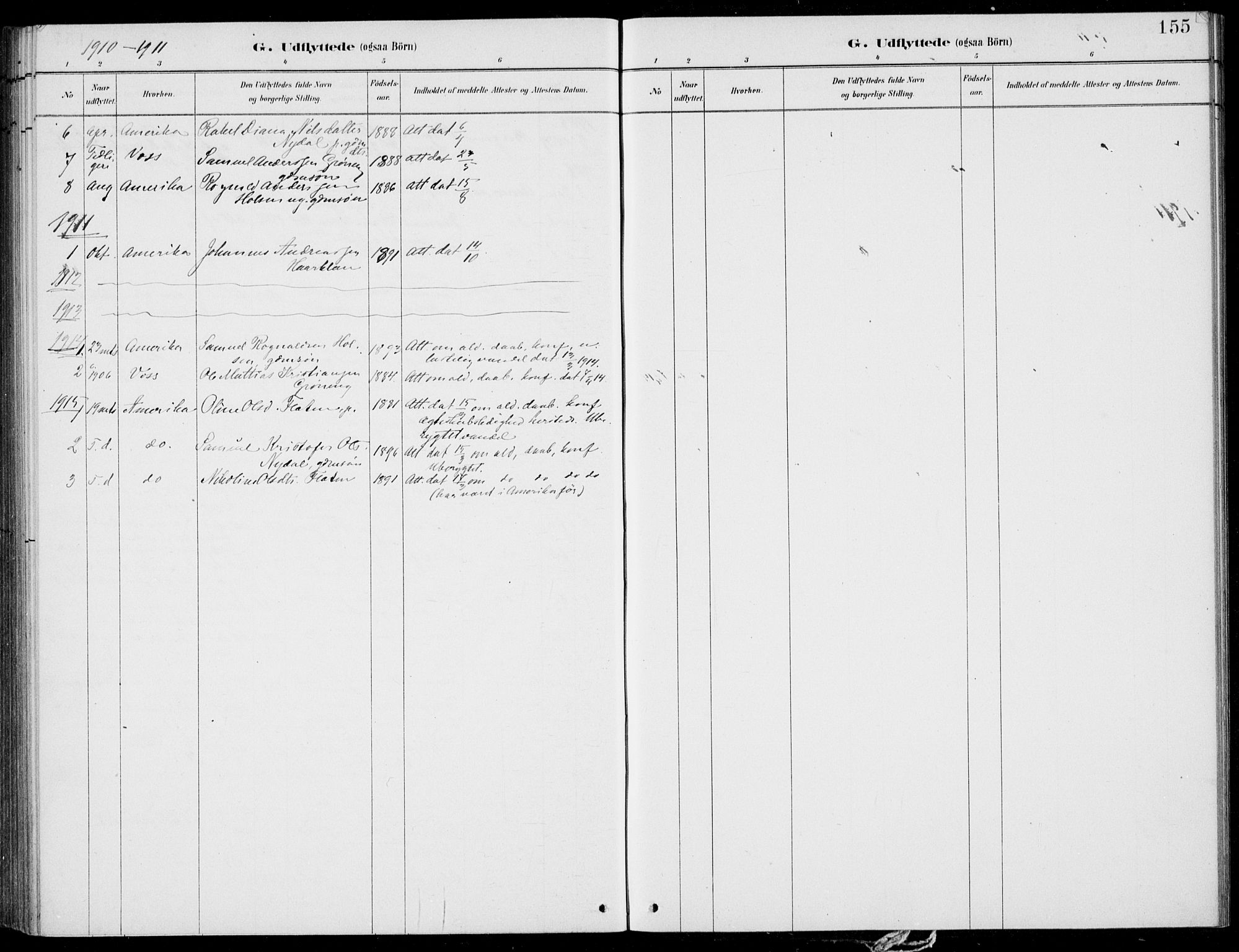 Førde sokneprestembete, SAB/A-79901/H/Haa/Haac/L0001: Parish register (official) no. C  1, 1881-1920, p. 155