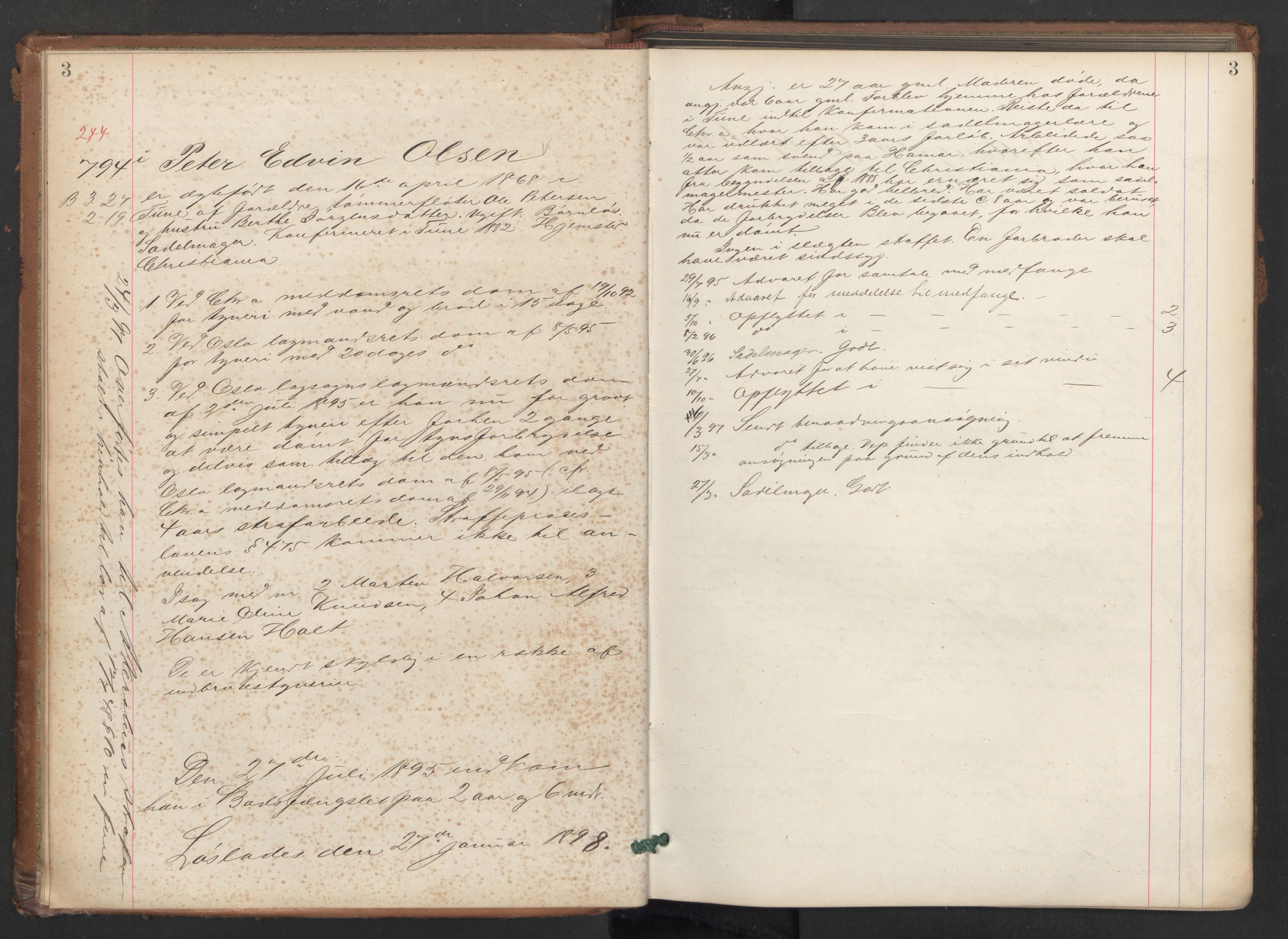 Botsfengslet, AV/RA-S-1539/D/Db/Dbb/L0030: 792i - 86j, 1895, p. 3
