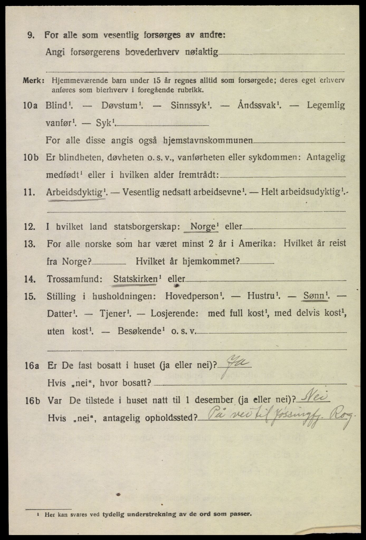 SAK, 1920 census for Hidra, 1920, p. 4071