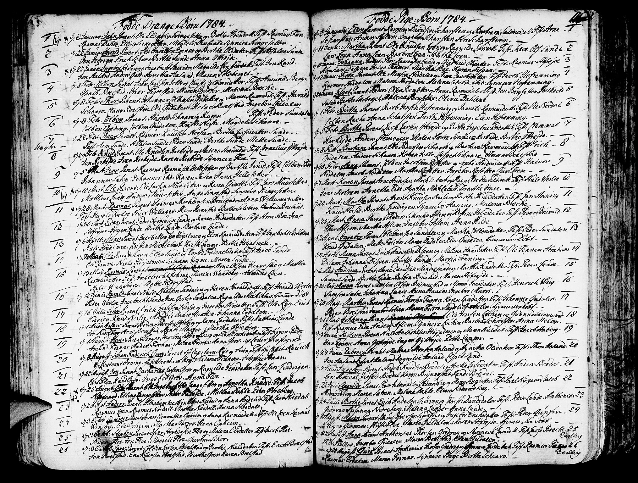 Innvik sokneprestembete, SAB/A-80501: Parish register (official) no. A 1, 1750-1816, p. 116
