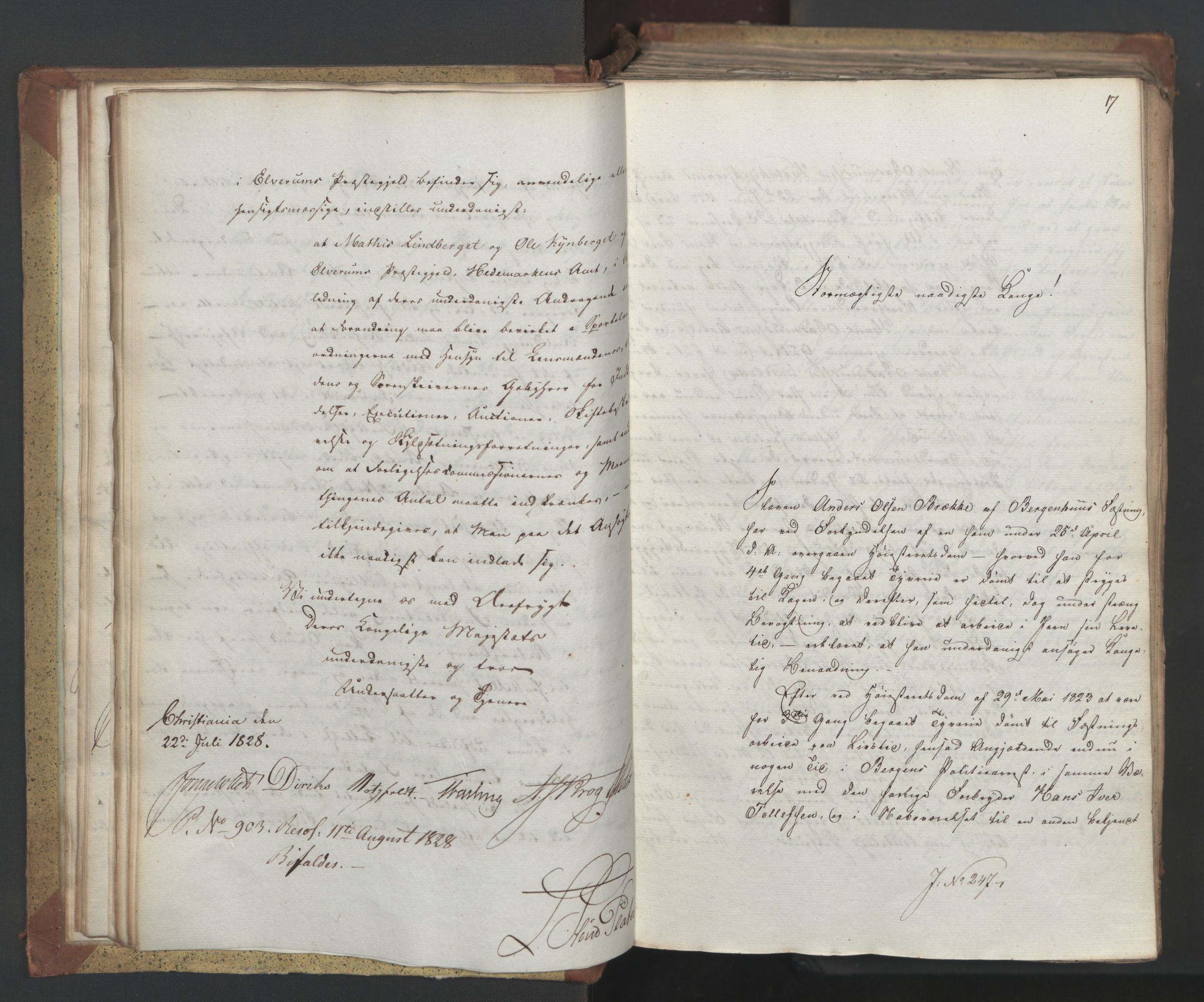 Statsrådsavdelingen i Stockholm, AV/RA-S-1003/D/Da/L0055: Regjeringsinnstillinger nr. 231-435, 1828, p. 34