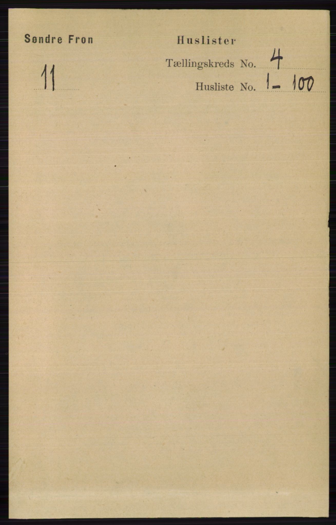 RA, 1891 census for 0519 Sør-Fron, 1891, p. 1311