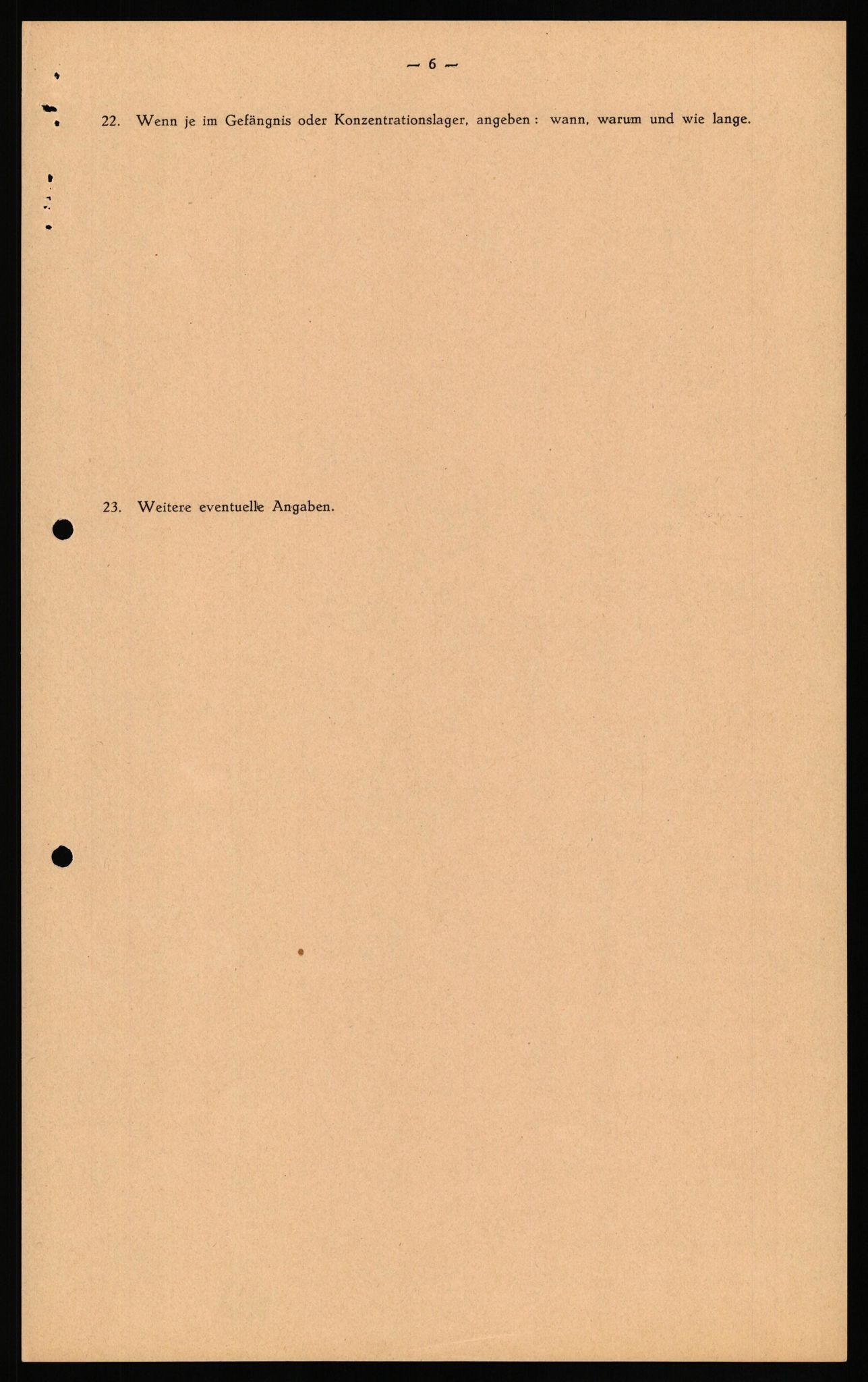 Forsvaret, Forsvarets overkommando II, AV/RA-RAFA-3915/D/Db/L0033: CI Questionaires. Tyske okkupasjonsstyrker i Norge. Tyskere., 1945-1946, p. 7